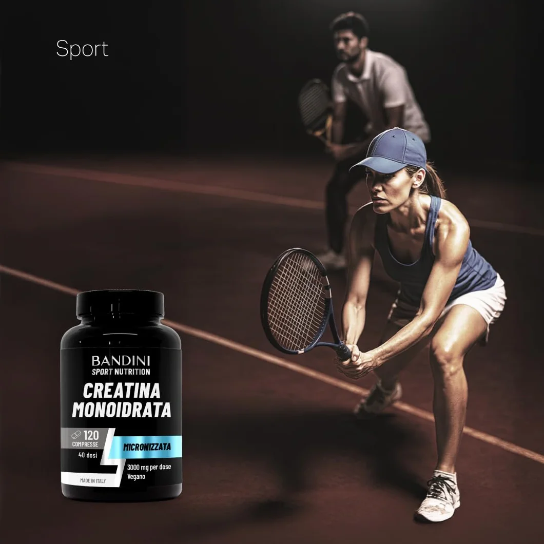 Bandini Creatina Monoidrata 120 Compresse 3000mg Integratore Pre Workout Vegan Micronizzata