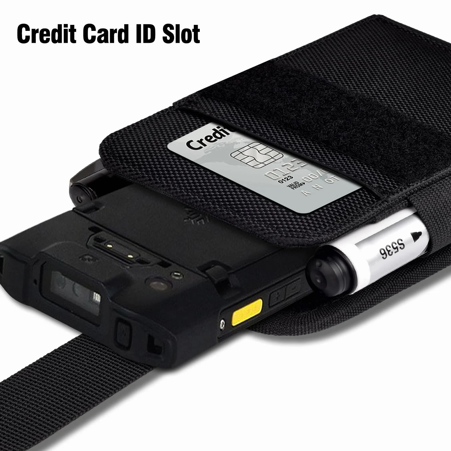 Fondina per scanner Zebra TC75x TC75 TC70x TC70 TC72 TC77 palmare con clip da cintura