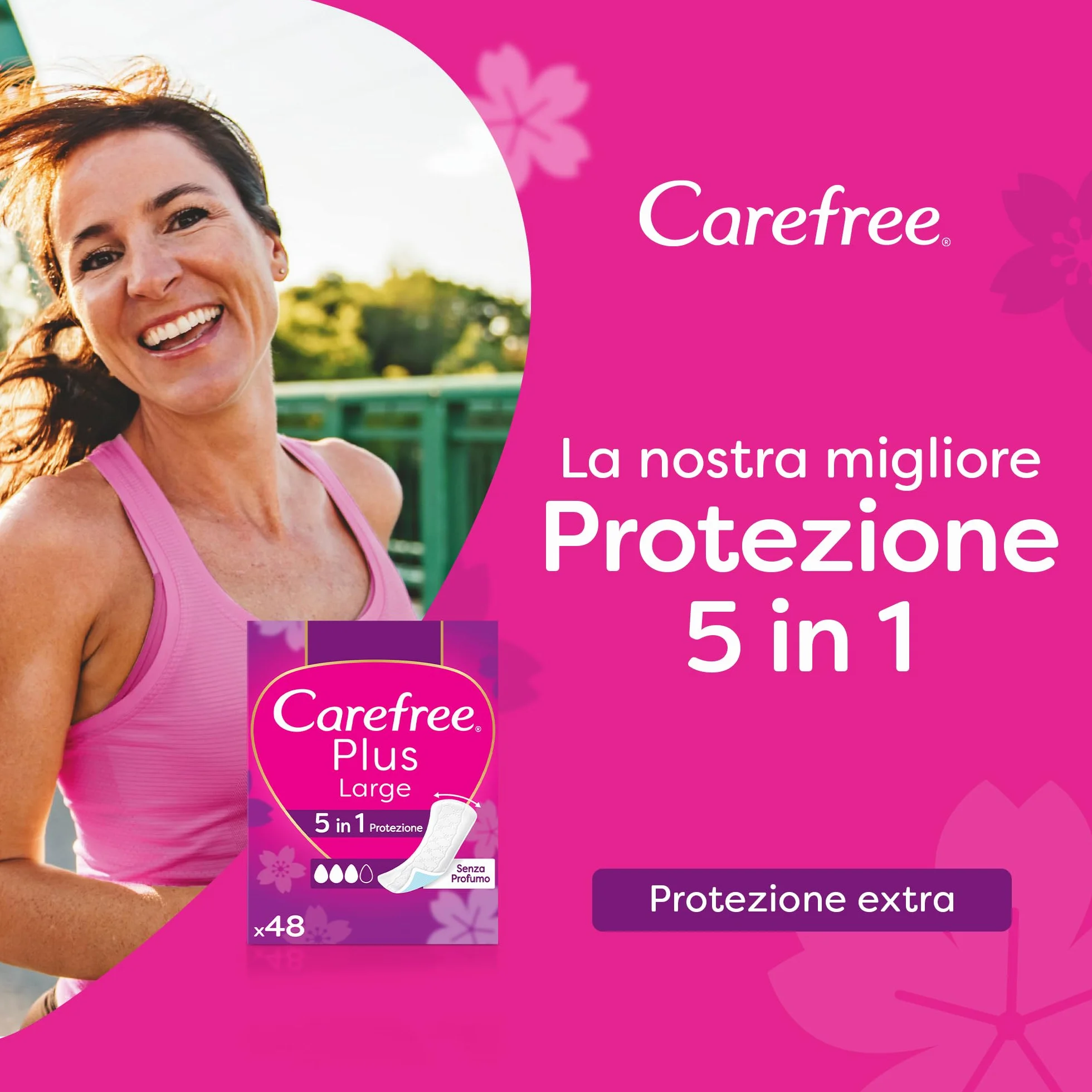 Salvaslip Carefree Salvaslip Plus Large Senza Profumo 48 sztuk