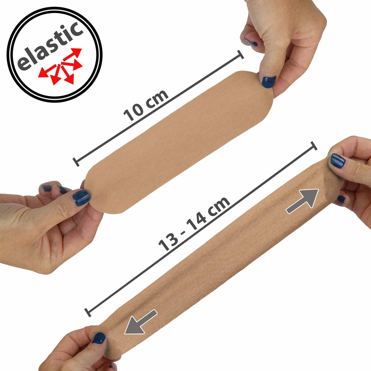 ALPIDEX Nastro Kinesiologico 5 m x 5,0 cm 1 Rotolo Colore Pelle Tape Muscolare