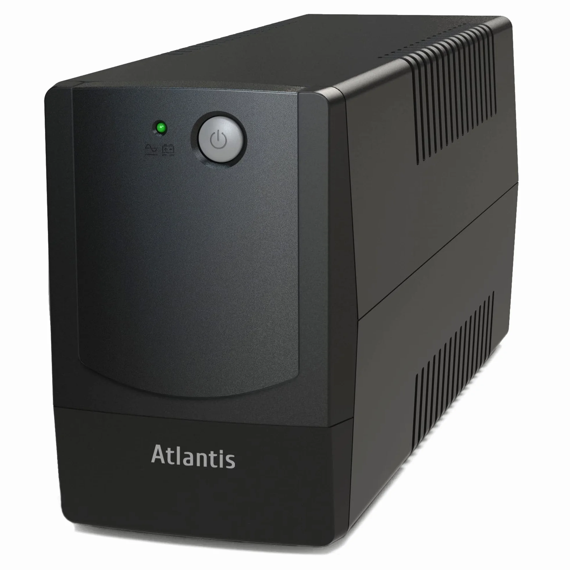 Atlantis OnePower PX800, UPS Line Interactive 800VA/400W, AVR (3 stadi), Onda PseudoSinusoidale, 4 prese IEC, 1 Batteria 12V 7Ah