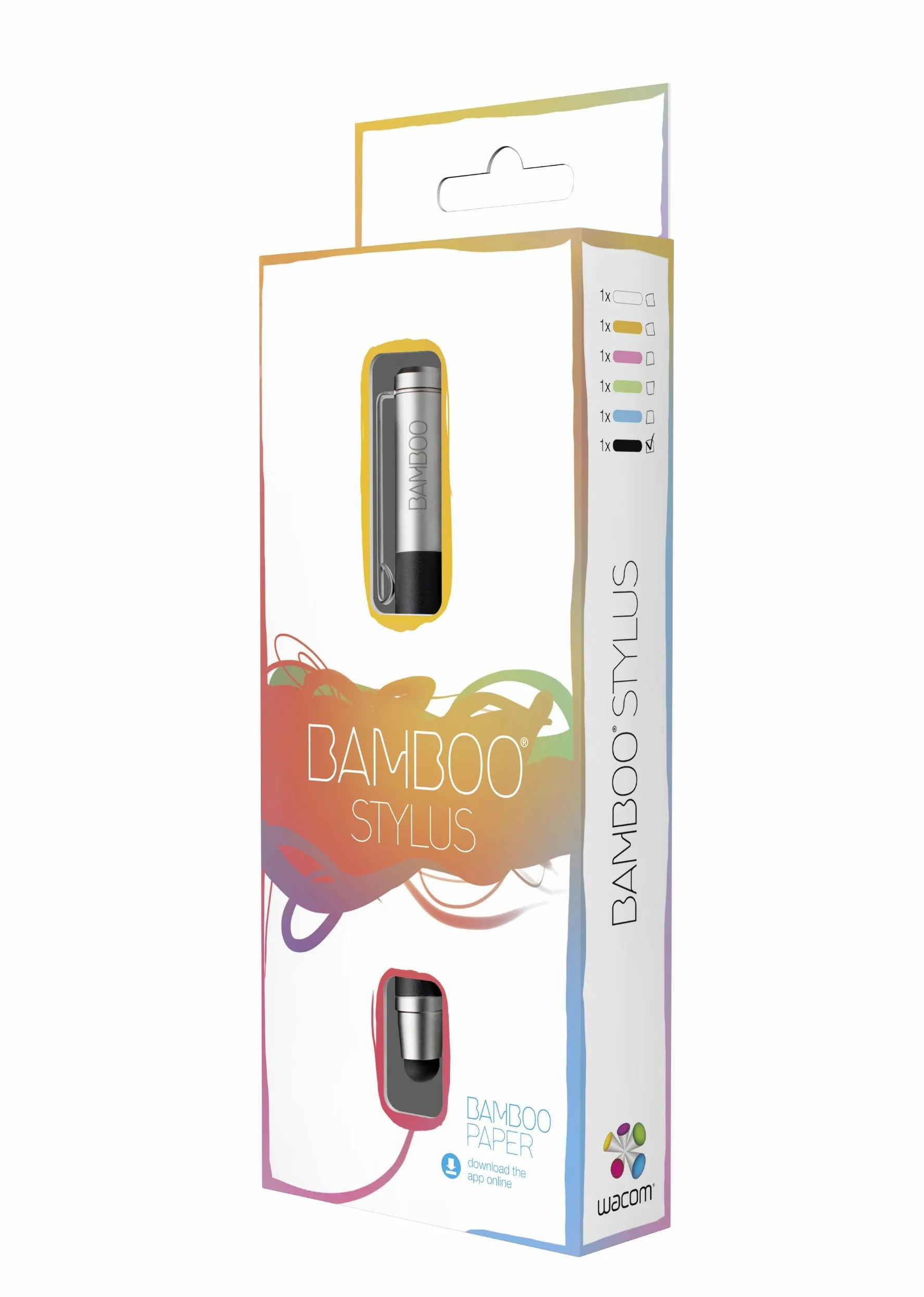 Wacom Bamboo Stylus Solo - CS-100- Penna per iPad e tablet - Bianco [Vecchio Modello]