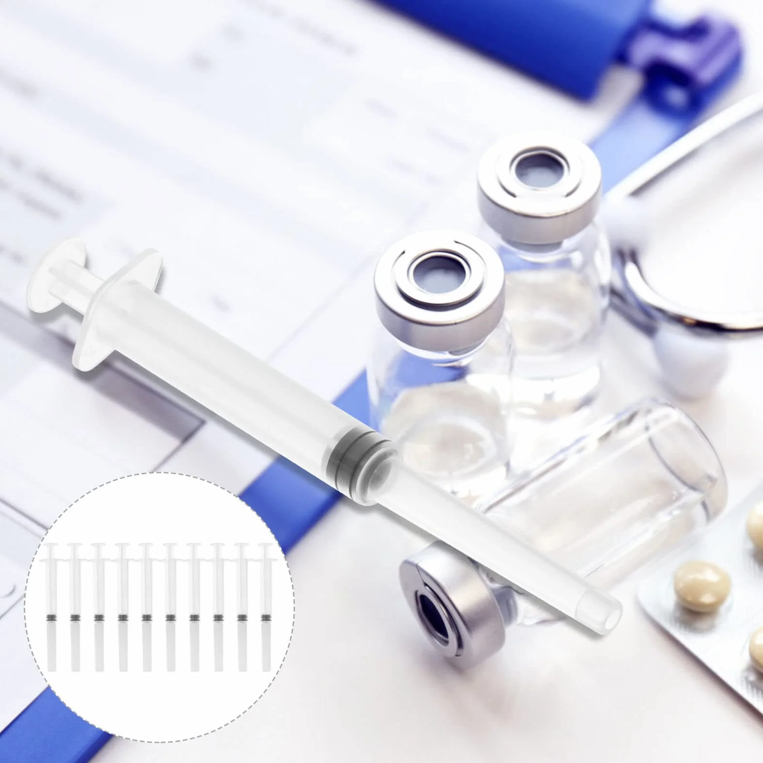 SUPVOX Strumento Sanitario per Somministrazione Farmaci 3G Trasparente Uso Nasale 12 Pollici