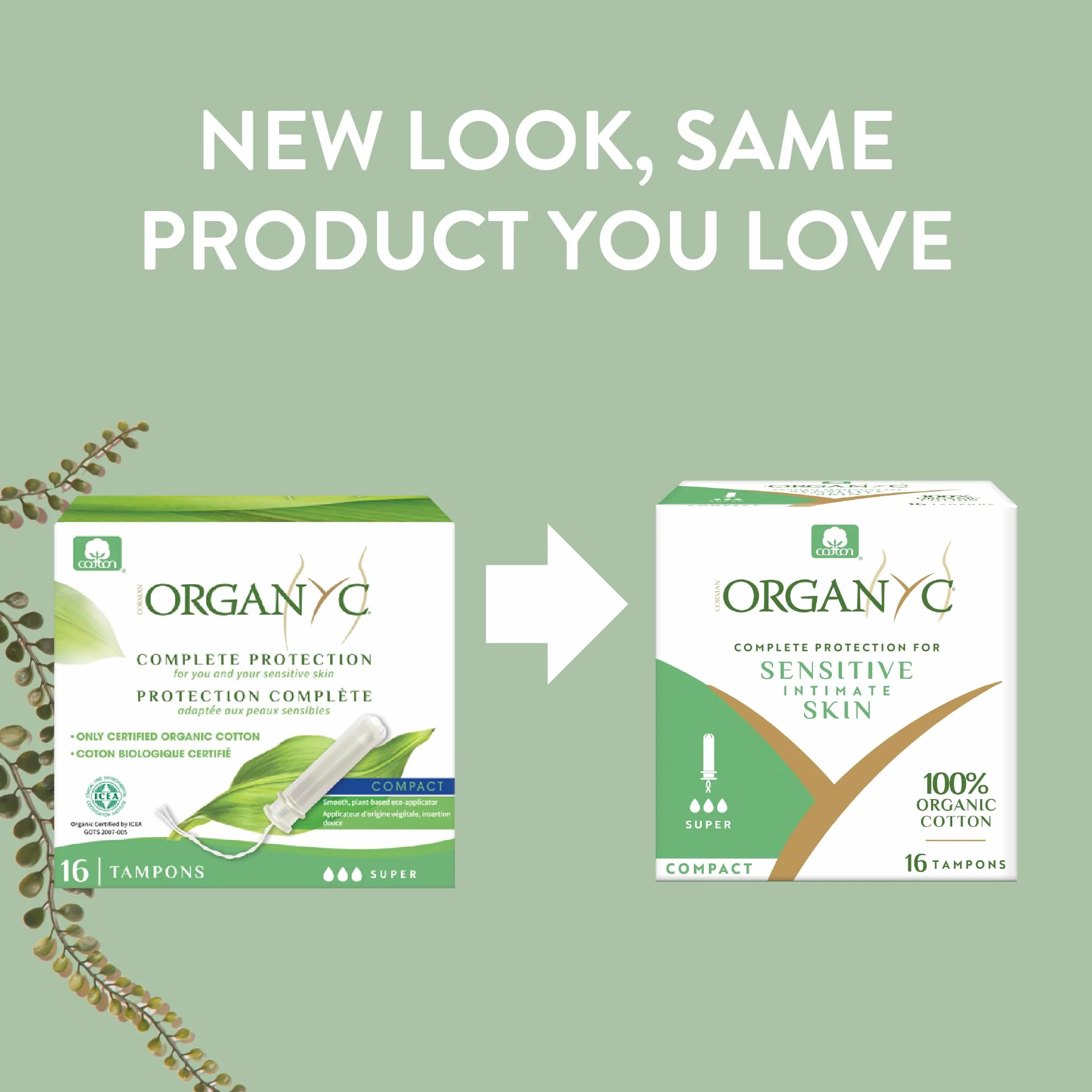 Organyc Tamponi in Cotone Biologico Certificato con Eco-Applicatore Super 16 Pezzi