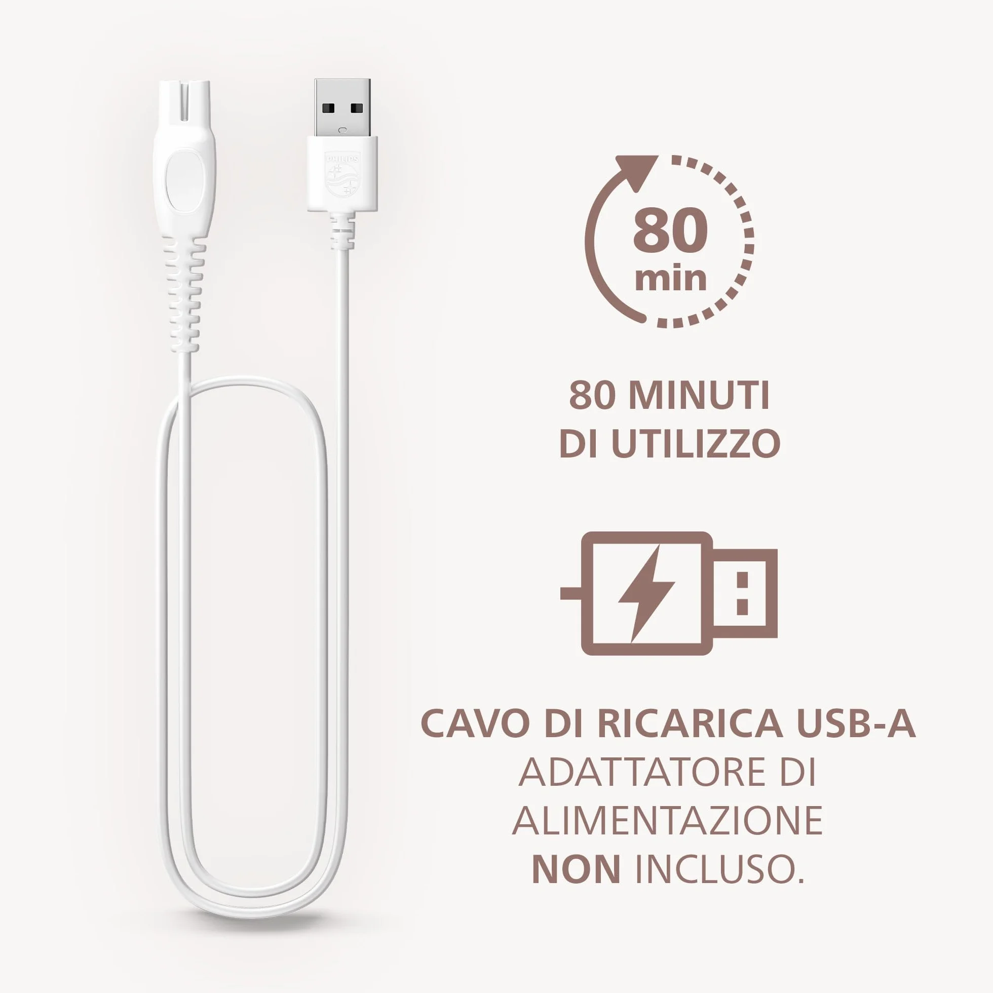 Philips Serie 6000 Rasoio senza filo Wet & Dry 3 lame corpo gambe 80 minuti BRL127/00