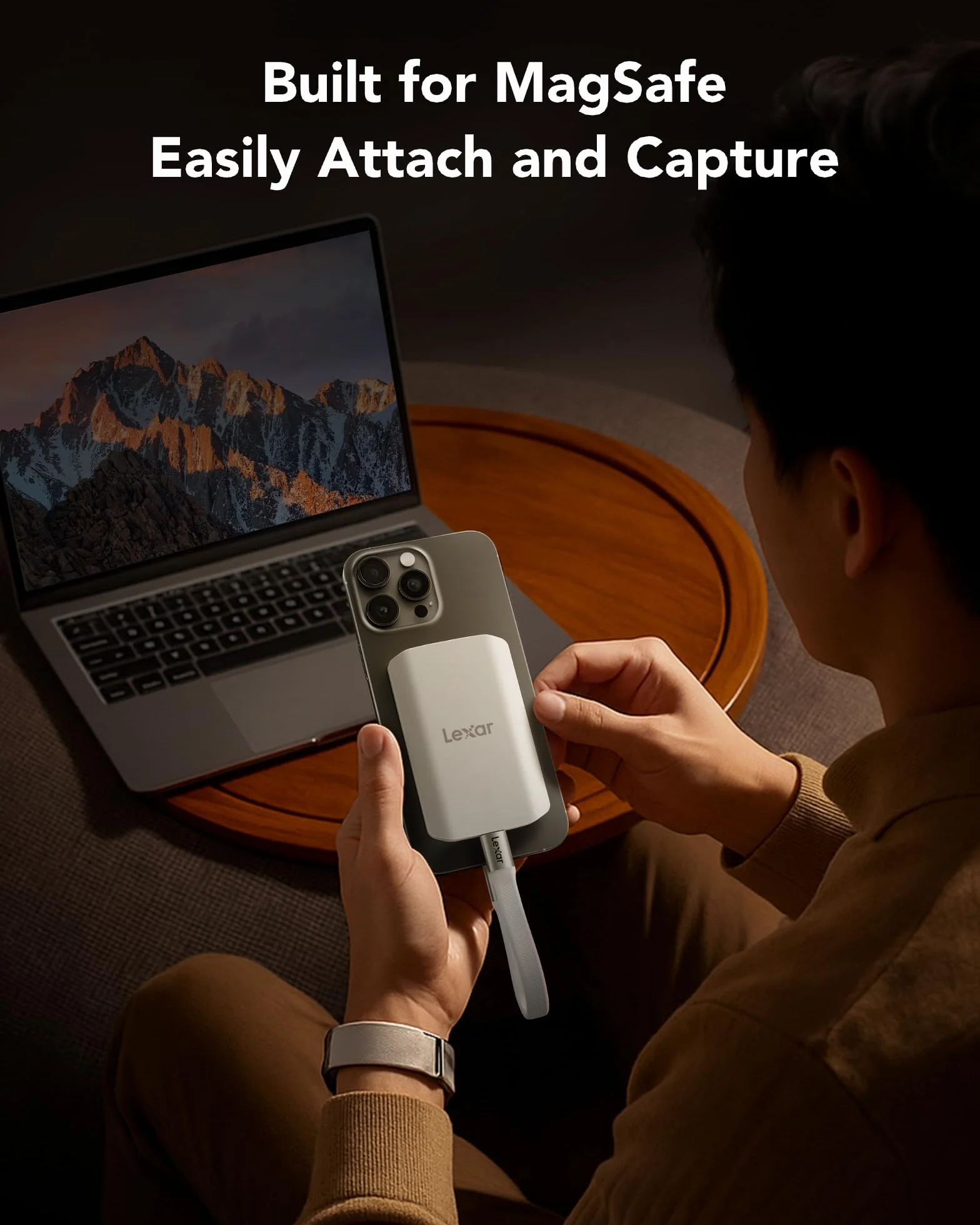 Lexar ES5 Portatile SSD 1TB, USB 3.2 Gen2x2 fino a 2000 MB/s in Lettura e Scrittura, IP65 Protezione,Magsafe Phone SSD,Supporto per Apple ProRes 4K (iPhone 15/16 Pro) e Galaxy S25 8K