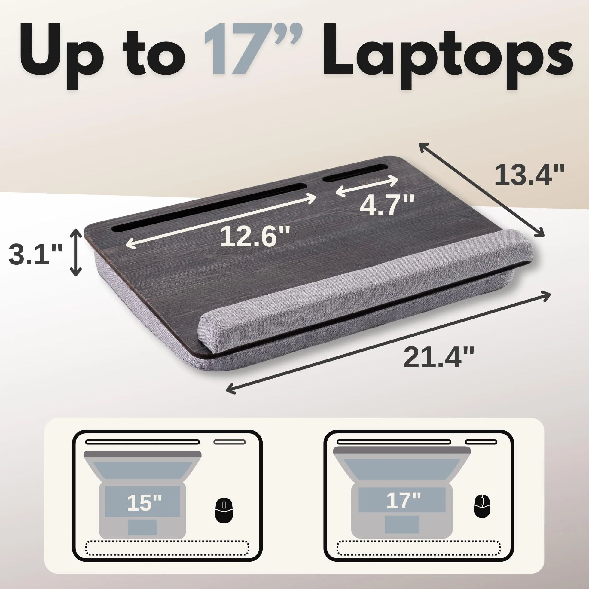 Vigo Wood LS02X - Vassoi per laptop (Cambridge & Brown)