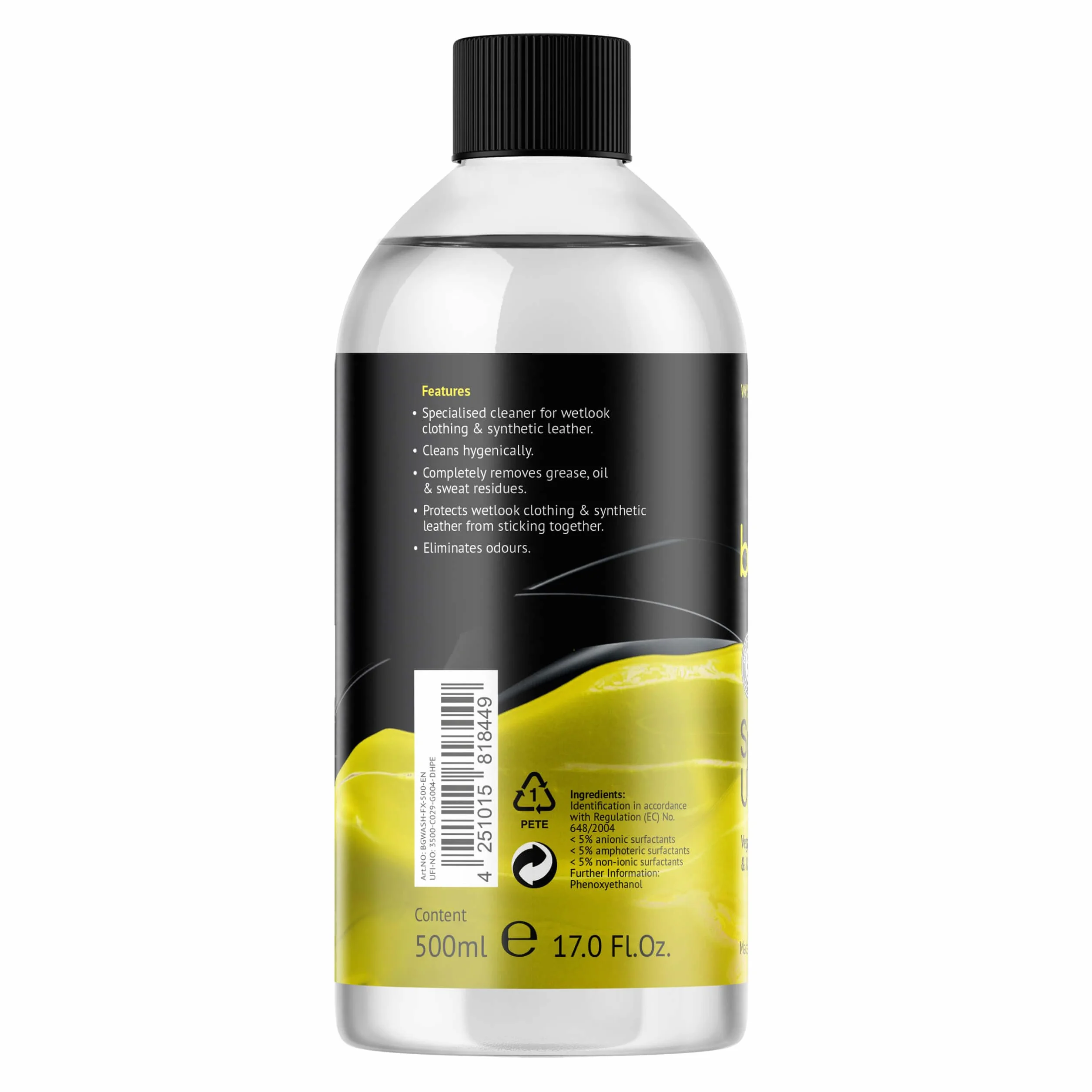 beGLOSS Special Wash Ecopelle 500 ml detergente delicato per abbigliamento Wetlook & Pu