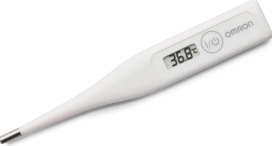 OMRON Eco Temp Basic Termometro febbre per neonato, bebé e adulti con punta arrotondata