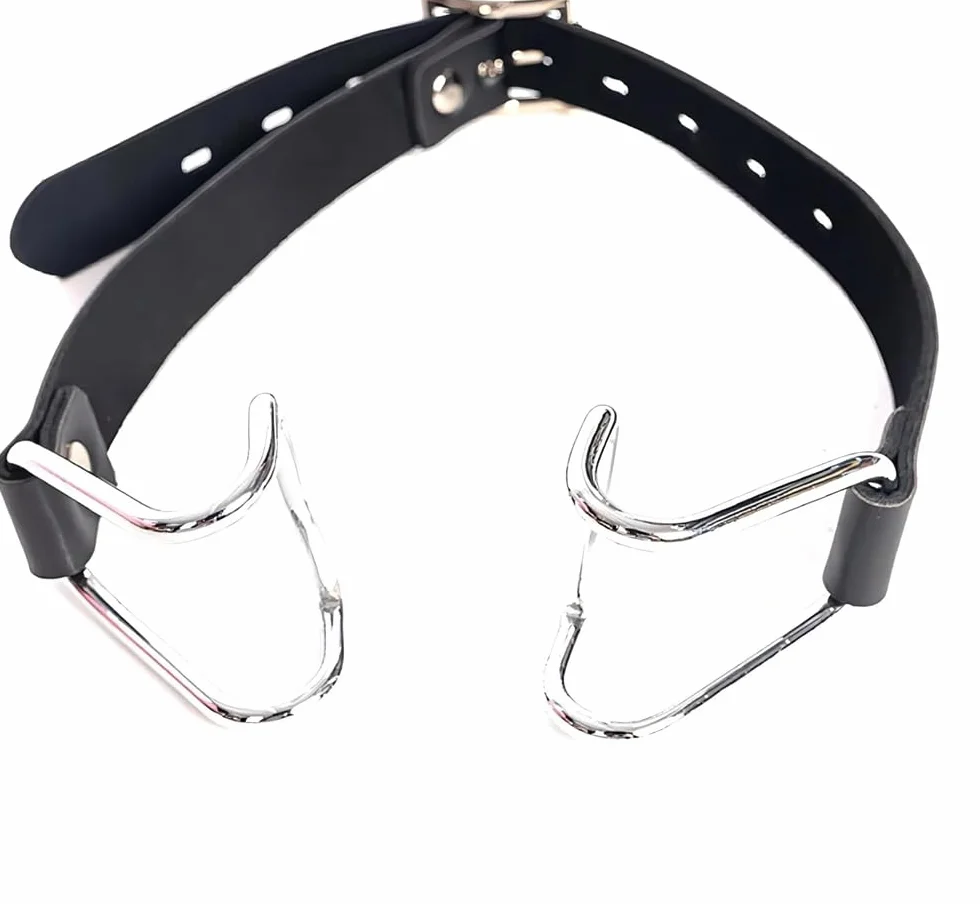 Cinturini in silicone rosso per aprire la bocca strumenti per donne e uomini
