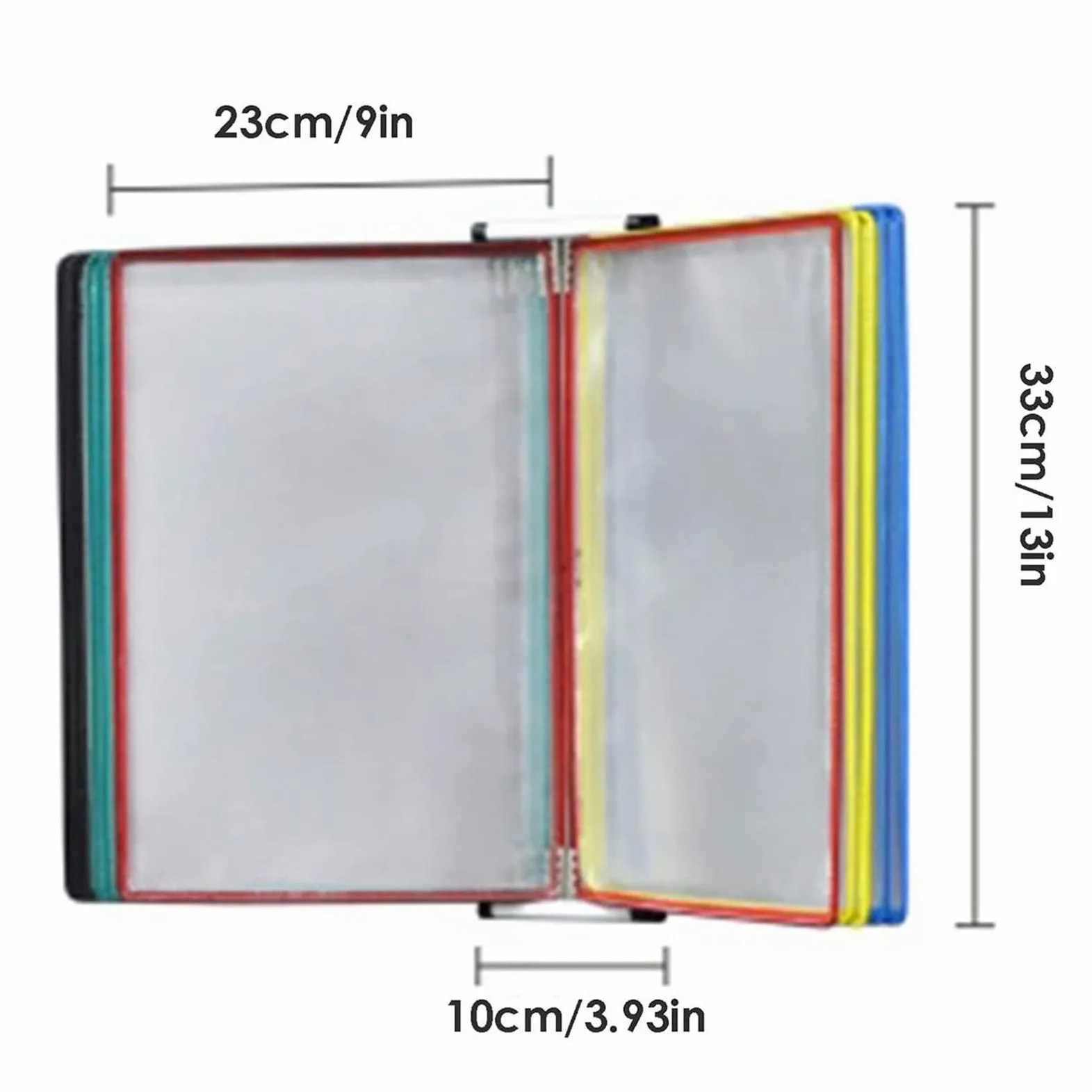 Sistema di Riferimento per Il Desktop, Organizer per File da Parete, Organizer per Ufficio a Parete, Sistema di Riferimento per Il Desktop, 10 Tasche espositive, scaffale per Esposizione di