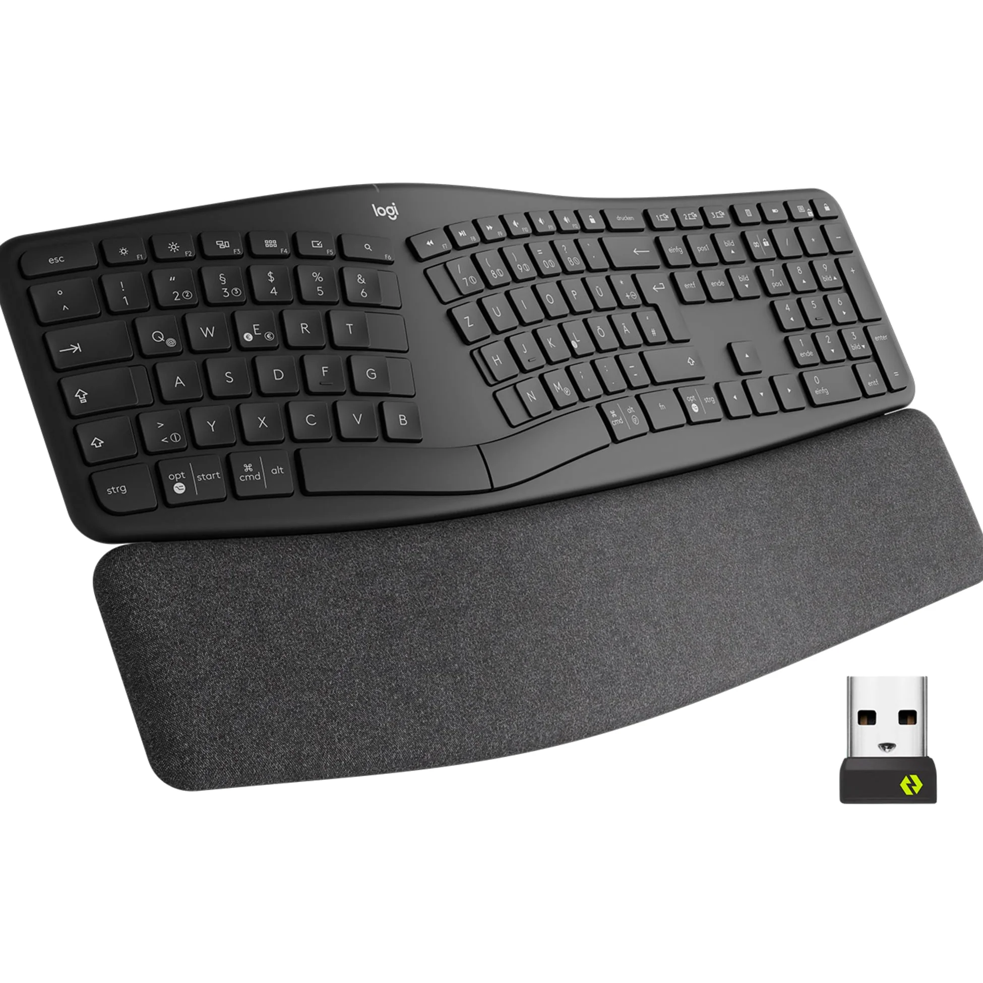 Logitech ERGO K860 for Business - Tastiera split ergonomica | Layout Tedesco QWERTZ - Grigio