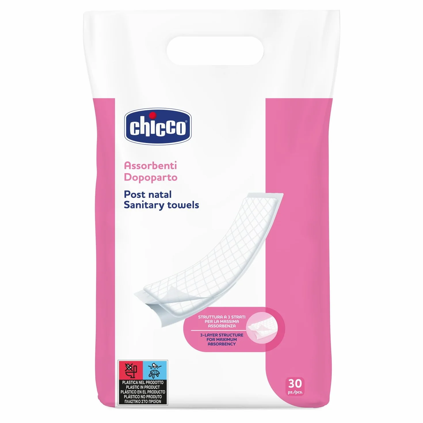 Chicco Assorbenti Post-Parto 30 Pezzi Taglia Unica