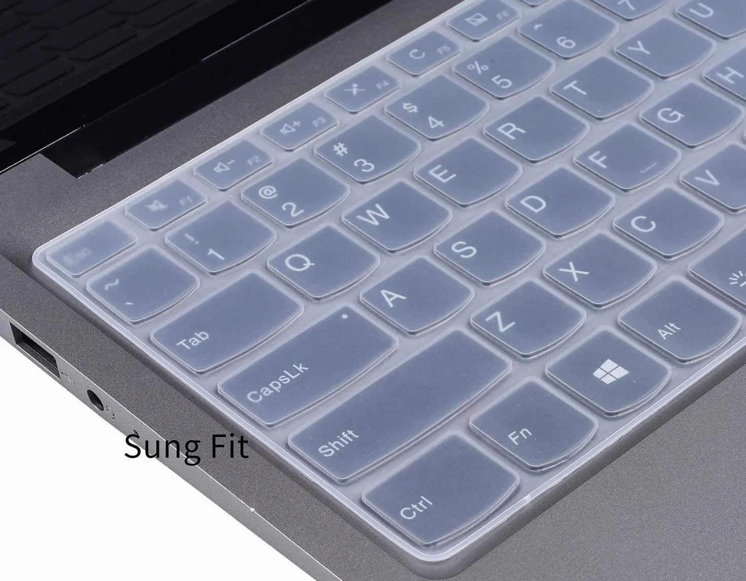 Custodia per tastiera 2020 Lenovo Ideapad 3 15 15,6 pollici FHD con tastierino numerico tastiera Skin Protector, 2020 Lenovo Ideapad 3 15 accessori, trasparente (layout US)