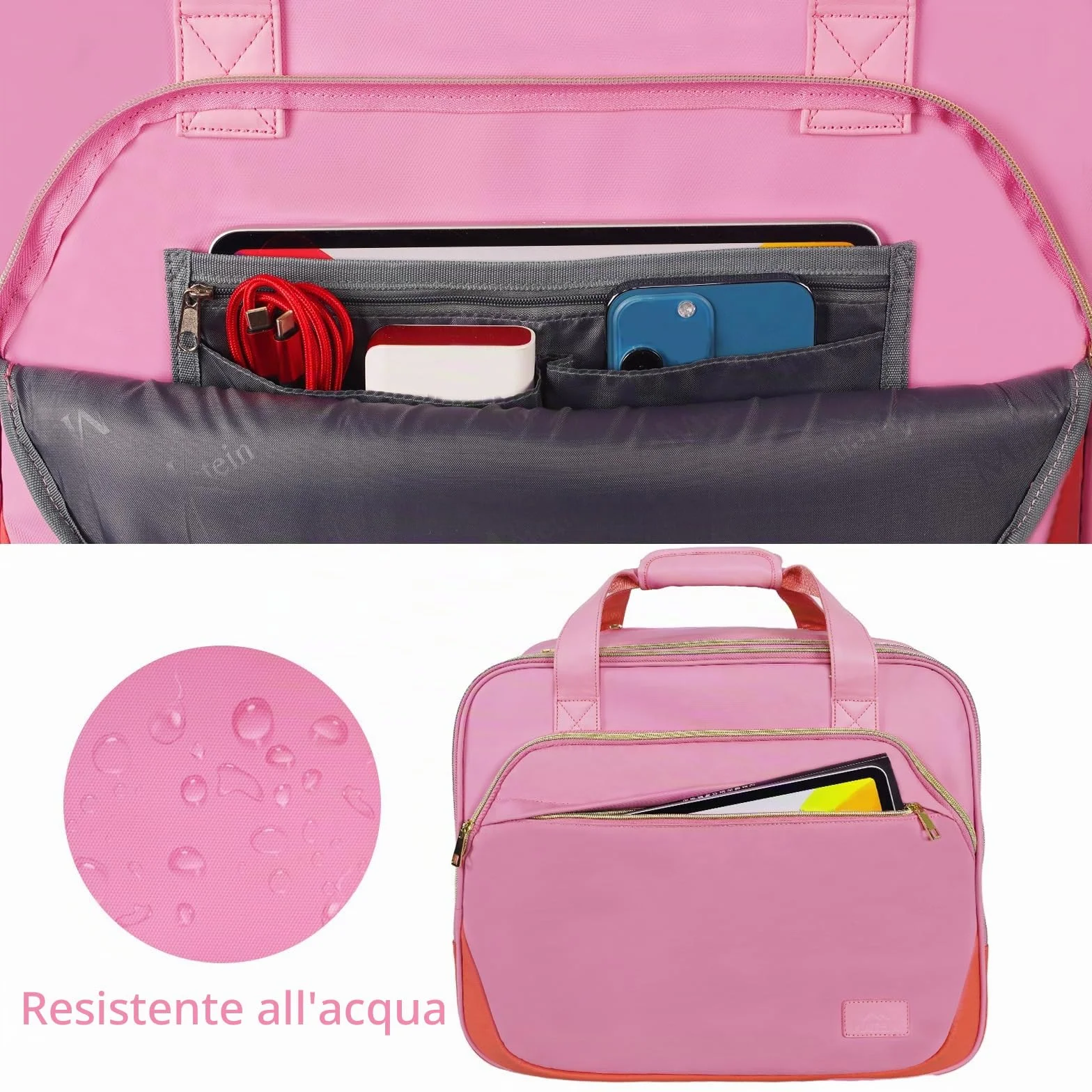 MATEIN Borsa per laptop da 17 pollici con ruote, Trolley da viaggio d'affari, Valigia da cabina