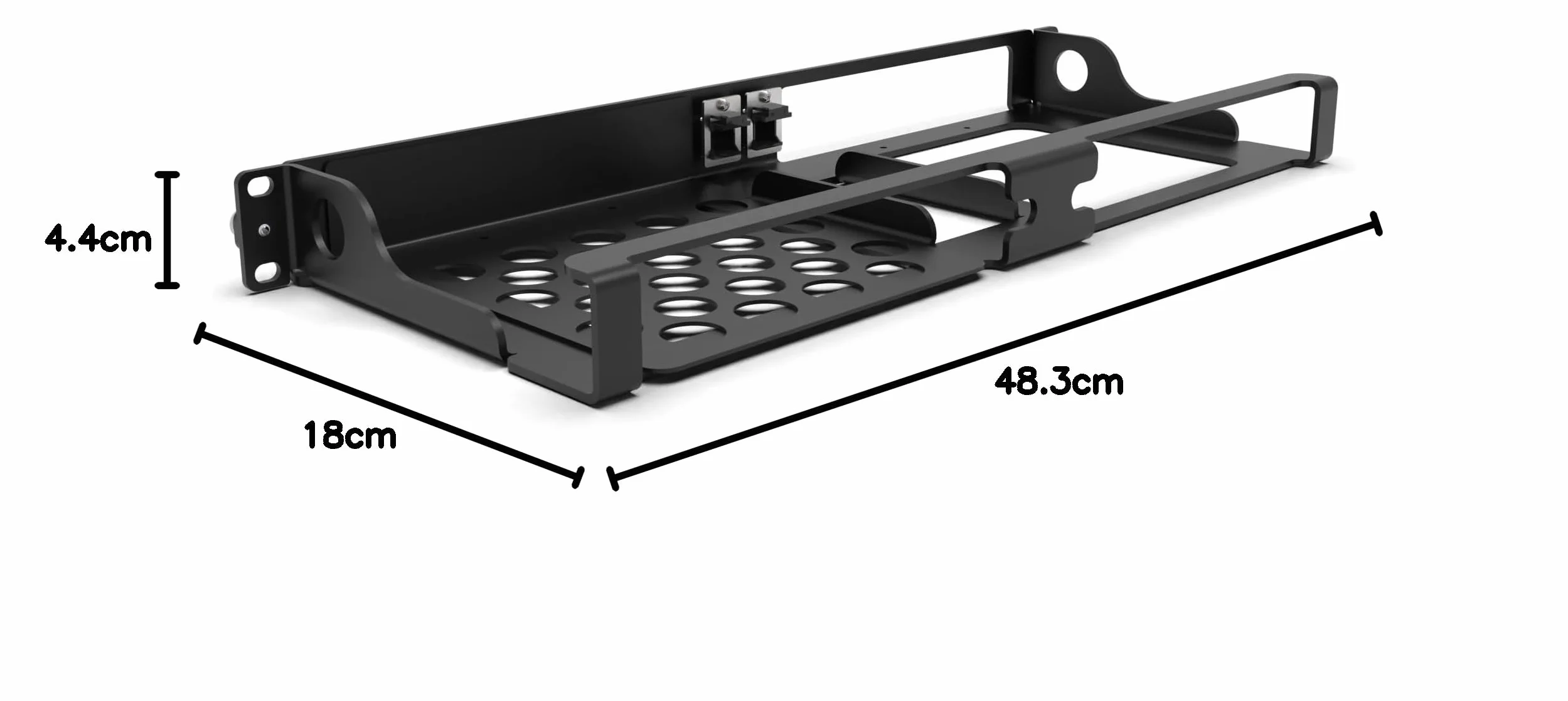 Montaggio a rack 19" 1U per 2X HP Mini