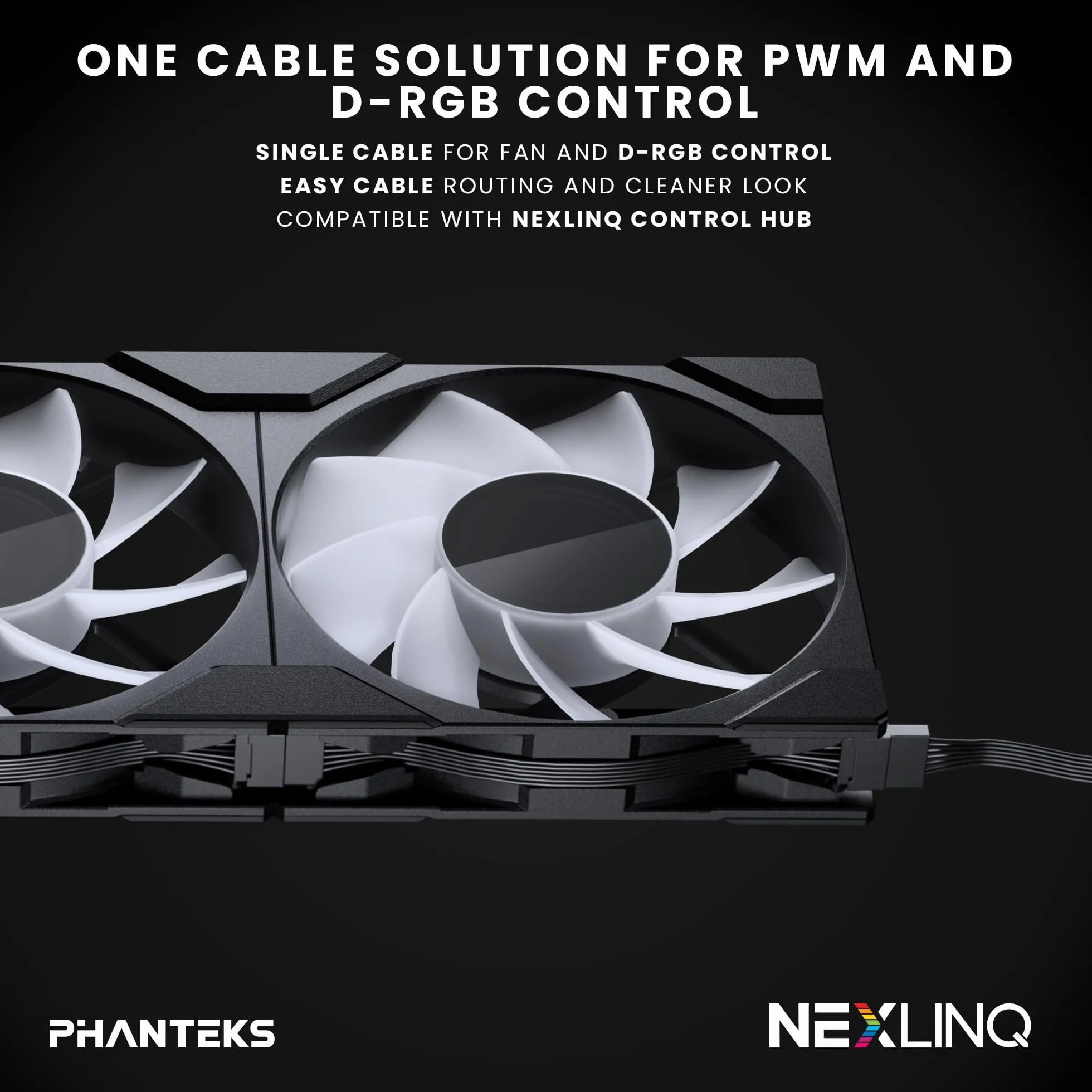 Ventole di raffreddamento ad alte prestazioni Phanteks M25-120 Gen2 Reversed Blade, 3er Pack, 120mm ARGB, telaio ventola unificato a Daisy-Chain, hub Infinity Mirror, connessione a cavo singolo, Nero