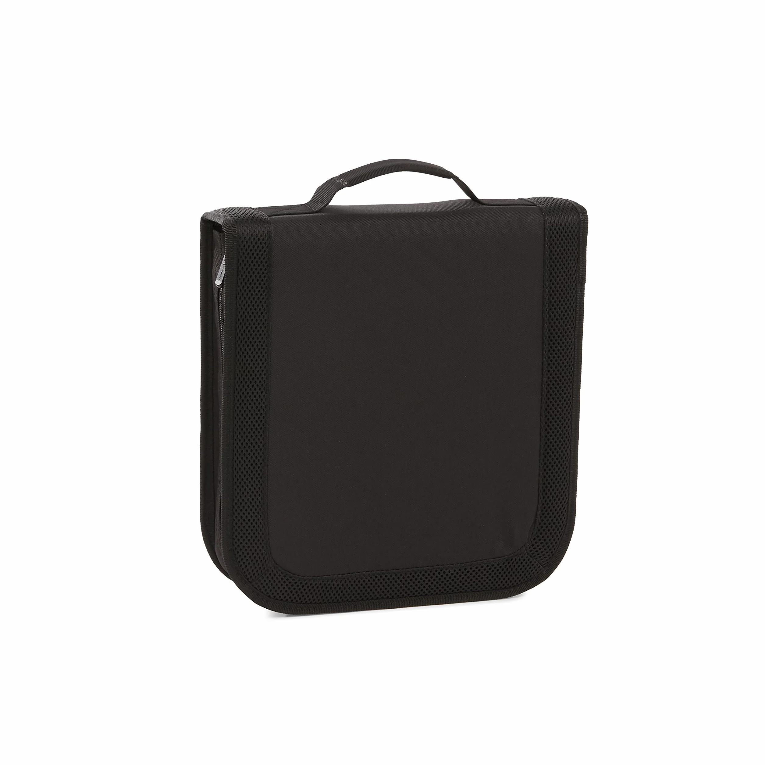 Amazon Basics Porta 128 CD/DVD in nylon, colore: Nero