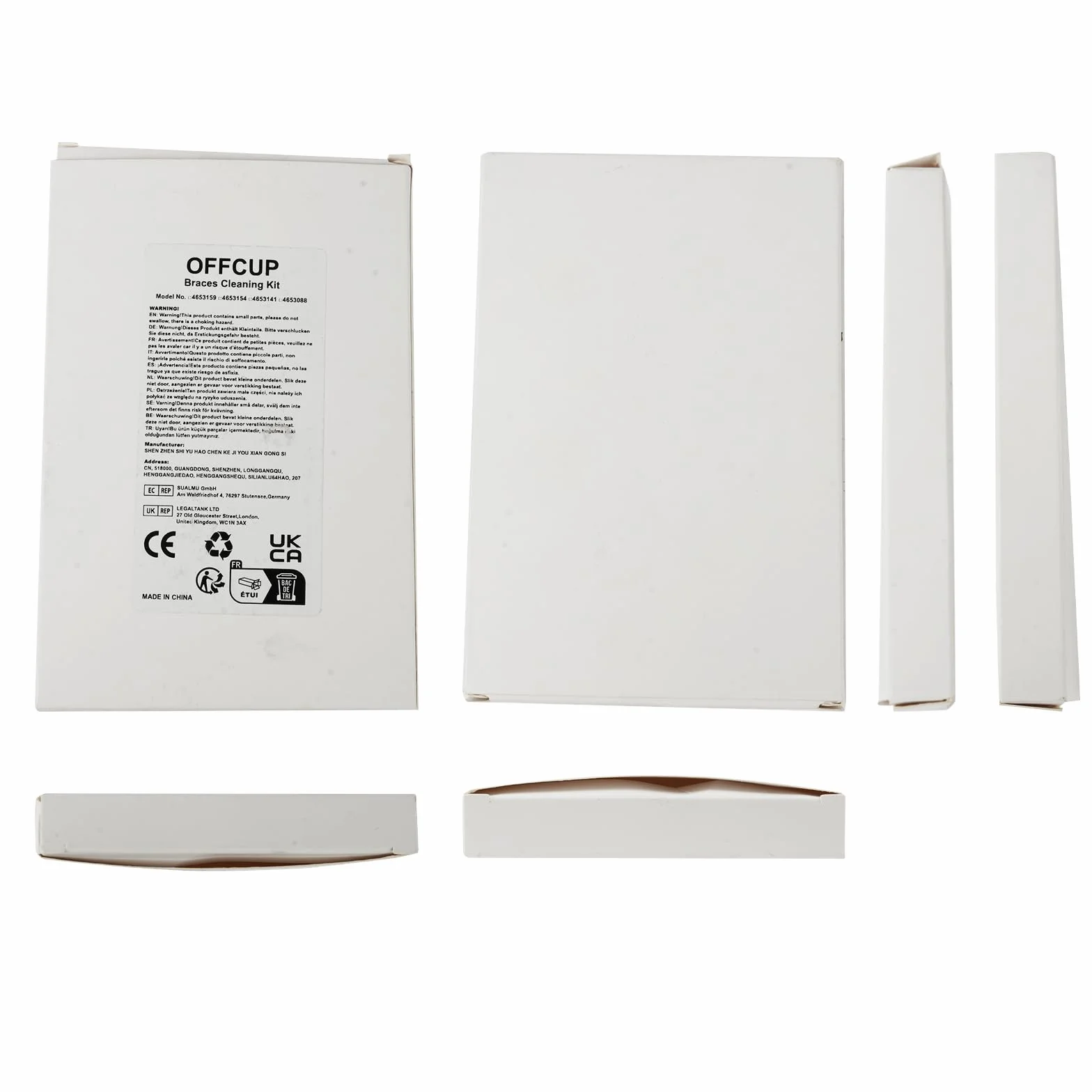 OFFCUP Strumenti Ortodontici per Legature 40 Pezzi Elastici Dentali Bianco