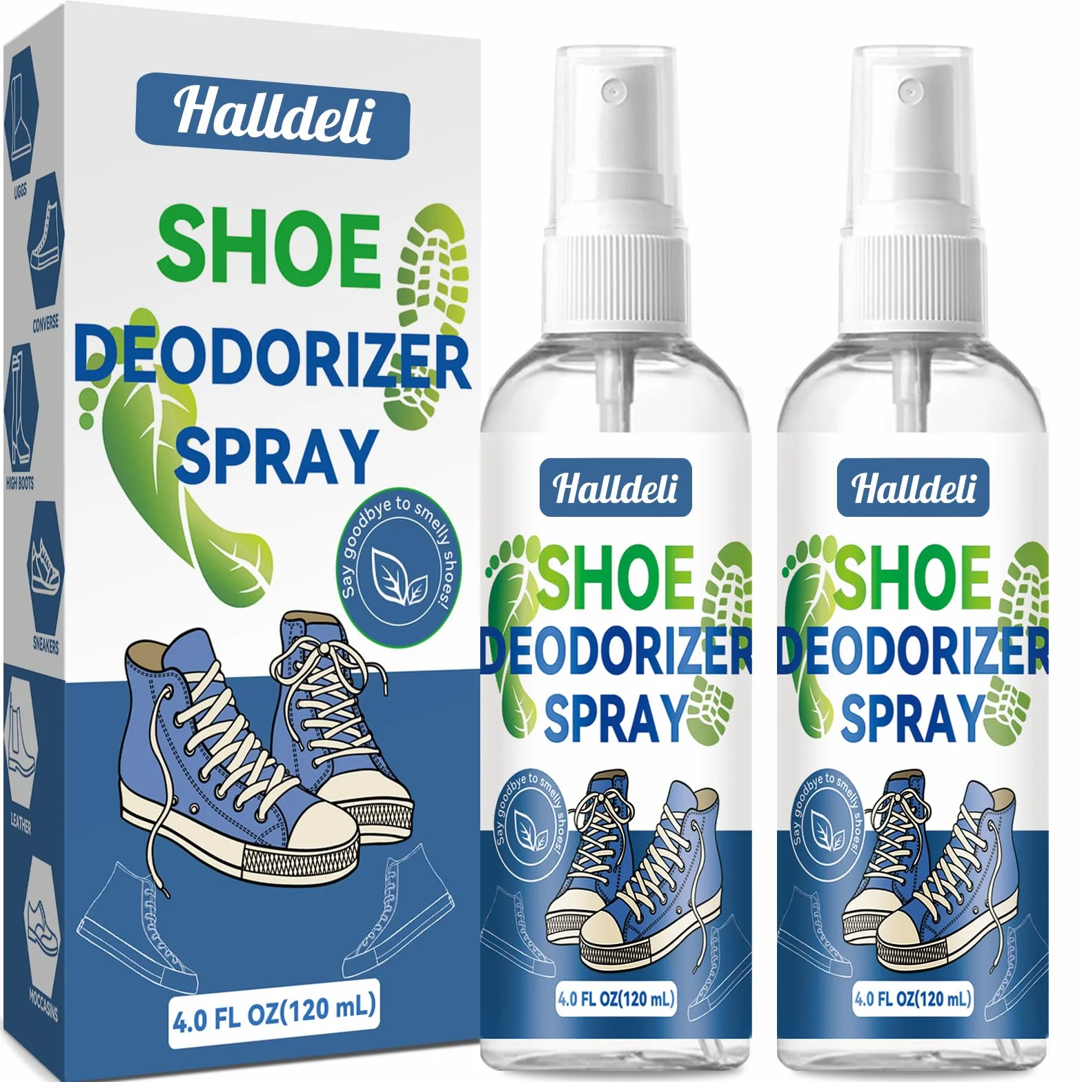 Deodorante e Spray per Scarpe, Profumo Fresco, Soluzione per Calzature Senza Odori