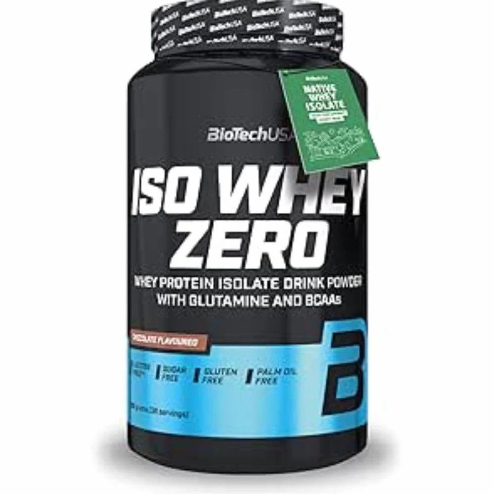 BioTechUSA Iso Whey Zero Premium Whey Protein Isolate Grass-Fed Sugar-Free Gluten-Free 908 g Cioccolato