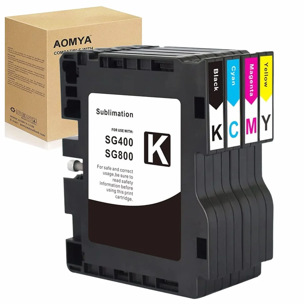 Aomya SG400 SG800 - Cartuccia di inchiostro a sublimazione a trasferimento di calore, compatibile per Ricoh SG3100 3100SNW 3110DN 3110DNW 3110SFNW