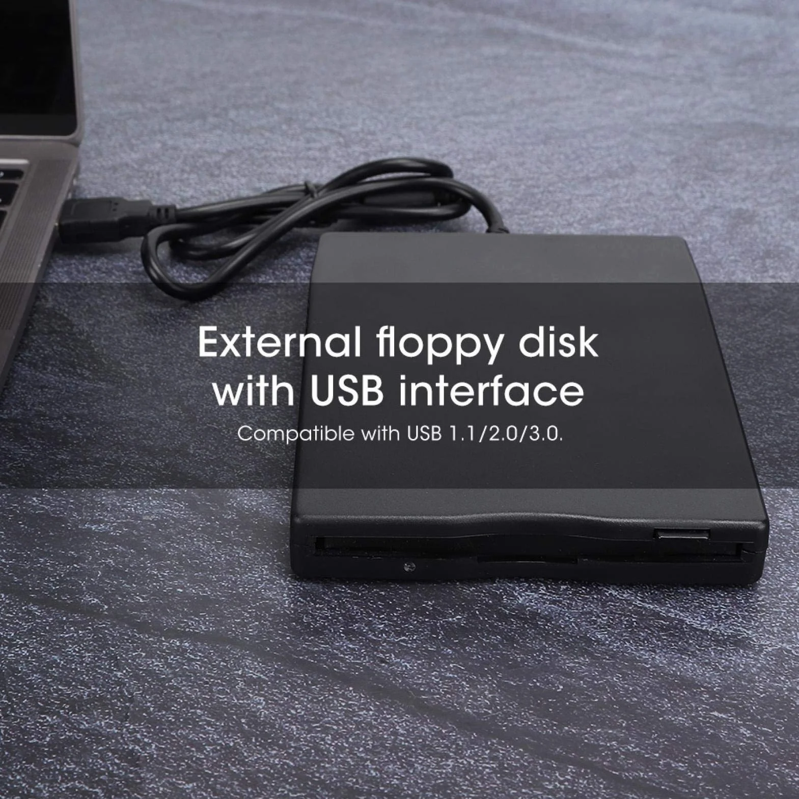 Lettore Floppy Esterno USB FDD 3,5 Pollice, Lettore di Schede Portatile Floppy Disk Esterno Ultrasottile, Unità Floppy Esterno Plug and Play per Windows 10/7/Vista/Windows 8/Xp/Me/2000/Se/98