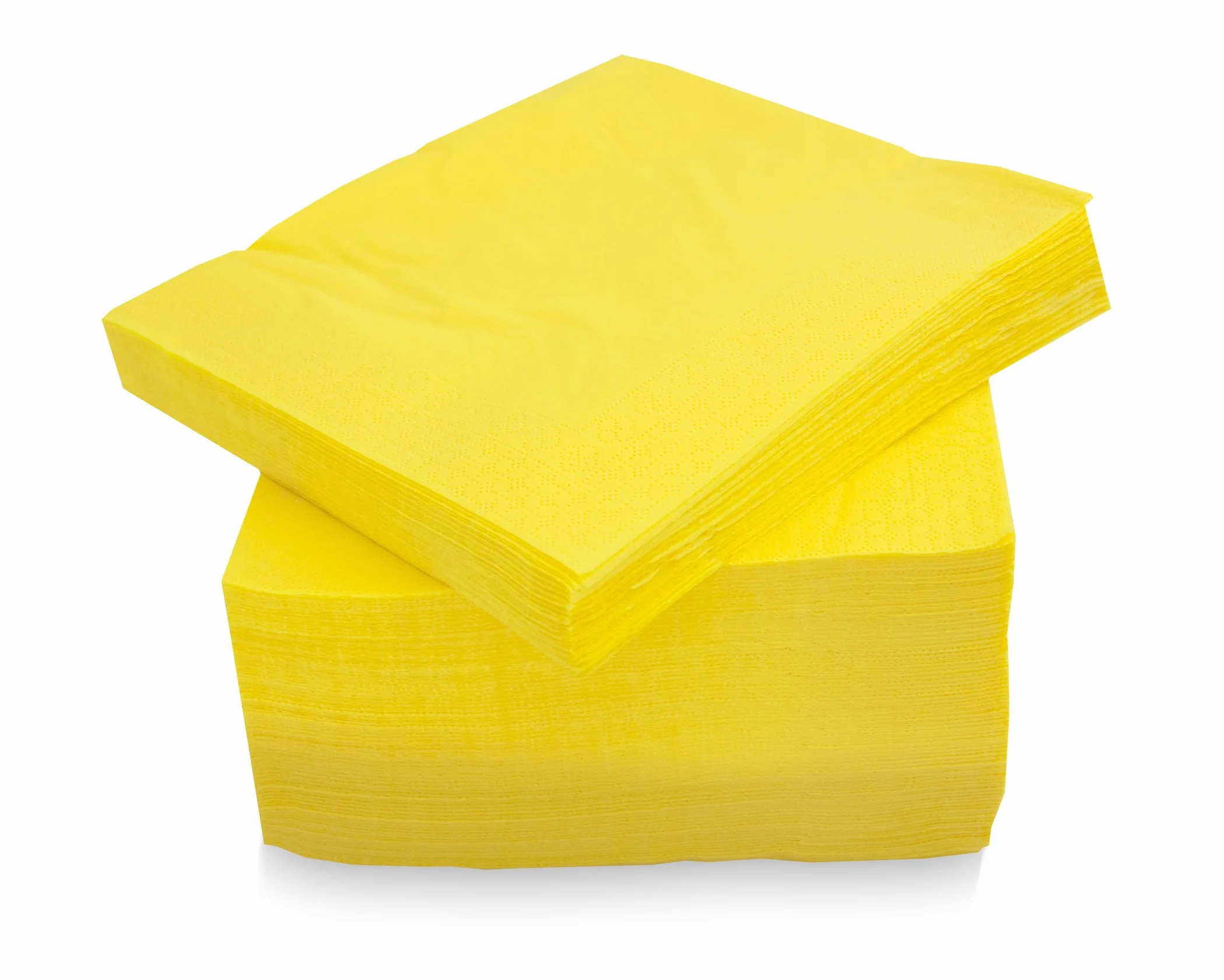 Tovagliolo giallo 100 pezzi piega 1/4 finitura liscia