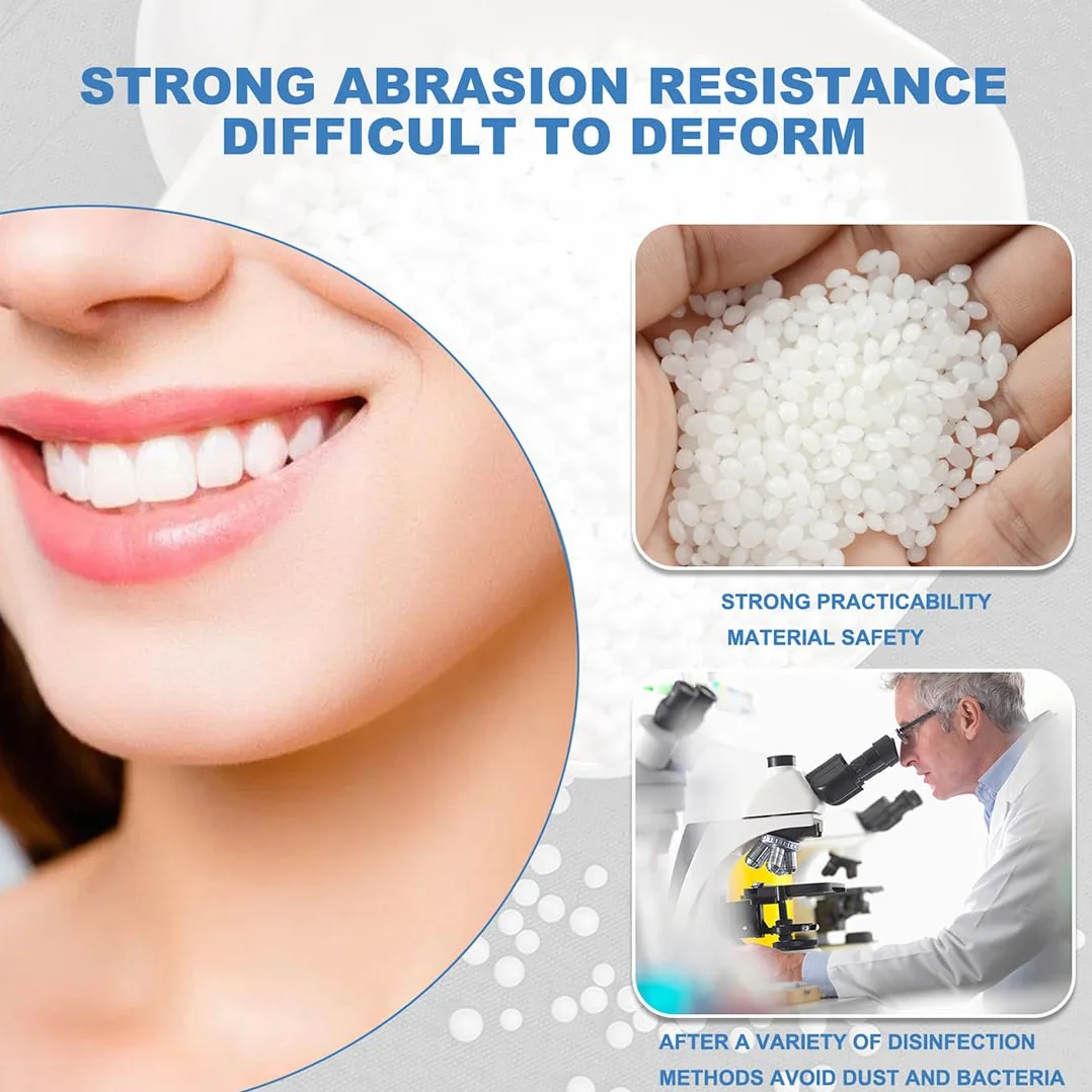 Faccette Dentali 100 Pezzi, Denti Finti Multiuso, Kit di Riparazione Dentale per Denti Anteriori e Posteriori