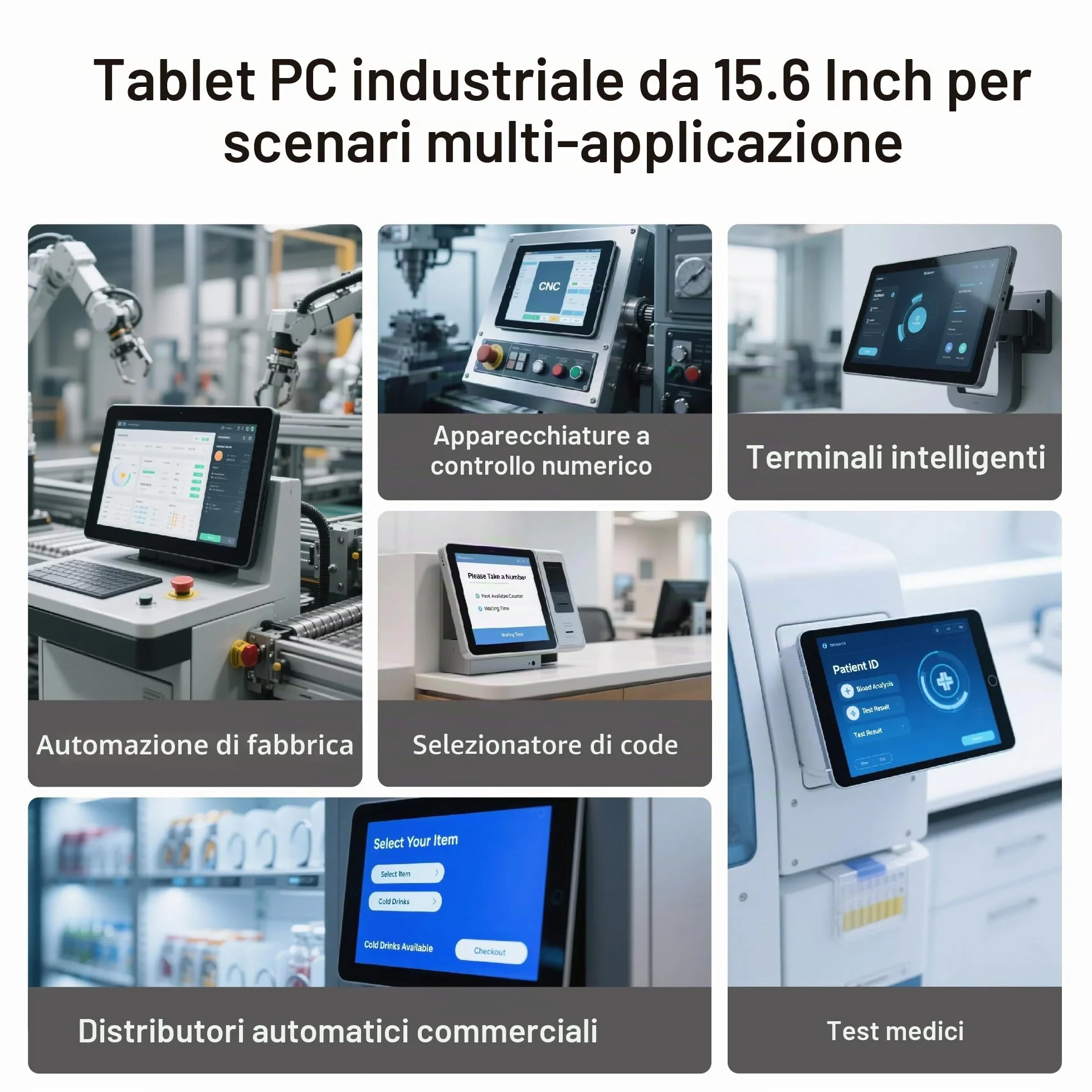 Panel PC 15.6" Android 12 RK3399 4GB RAM 64GB ROM Fanless Touchscreen 1920*1080 IPS HDMI2.0 USB3.0