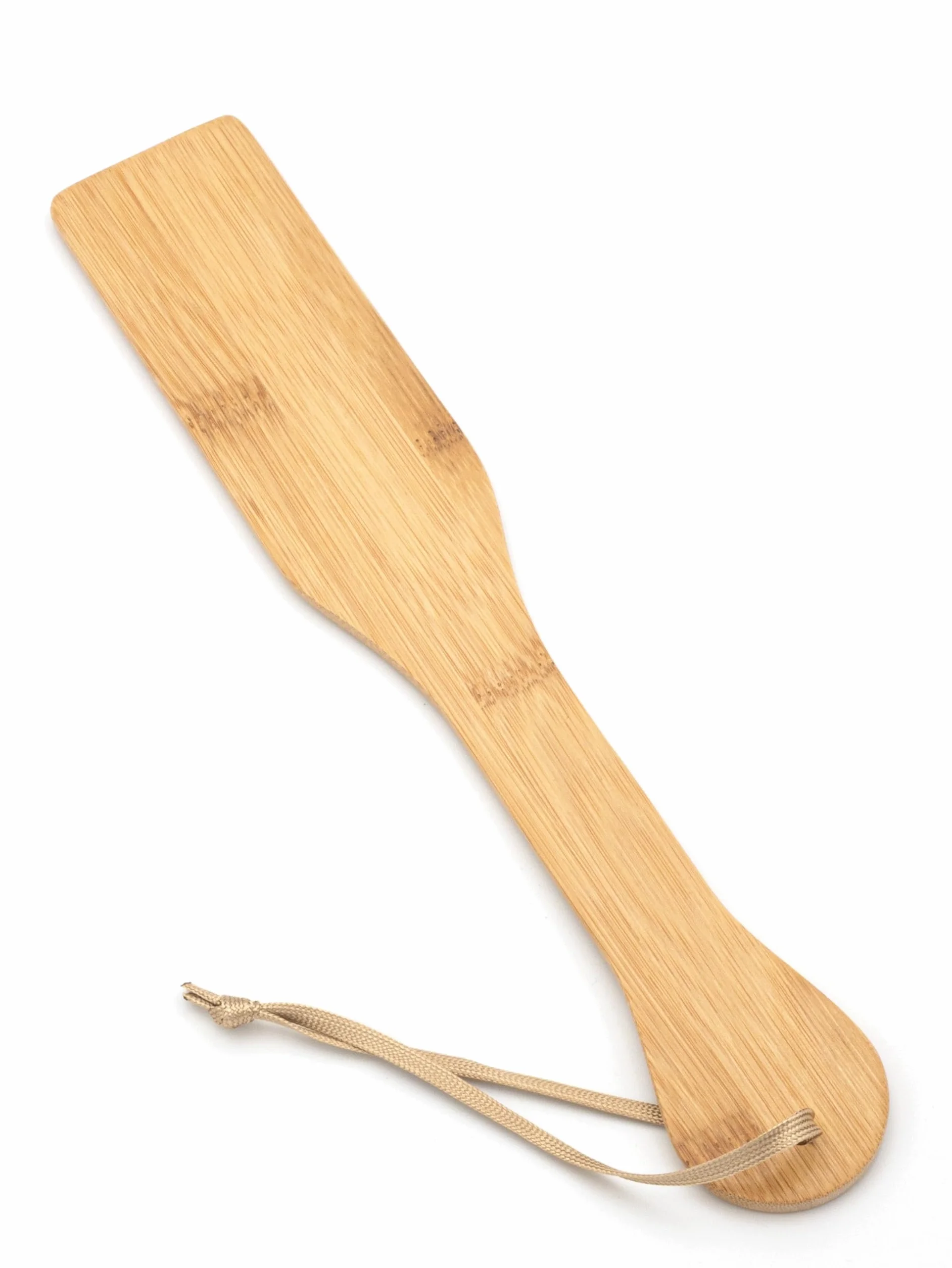 BONDAGERIE Paletta Paddle in bambù rigida con cuori per coppia femdom