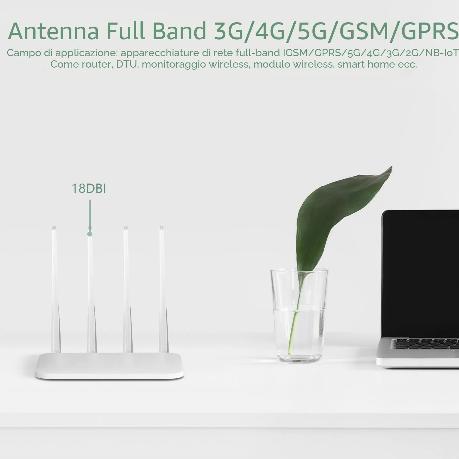5G 4G Antenna LTE RP-SMA/TS9 Maschio WiFi Antenna Omnidirezionale 18DBI Amplificatori di Segnale,600-6000MHz,3G/4G/5G/GSM/GPRS,per Router Wireless,Schede PCI-E,Telecamera IP Sicurezza,Estensori-Bianco