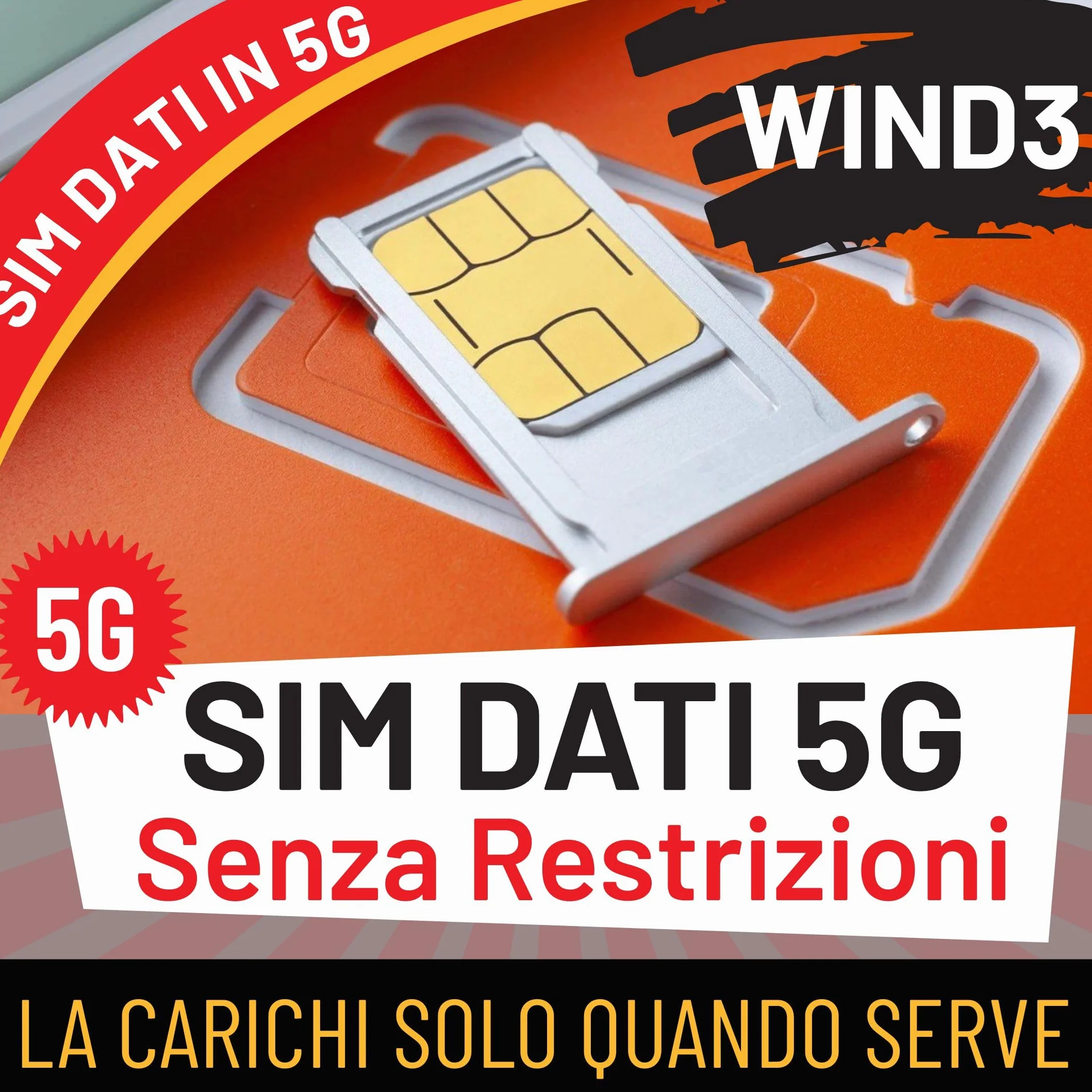 SIM DATI 5G GIGA ILLIMITATI VERI – parti con 100GB di Prova e poi decidi se attivare i Giga illimitati – La Carichi Solo Quando ti Serve – Full Speed Senza Limiti – Hotspot, Streaming & Gaming