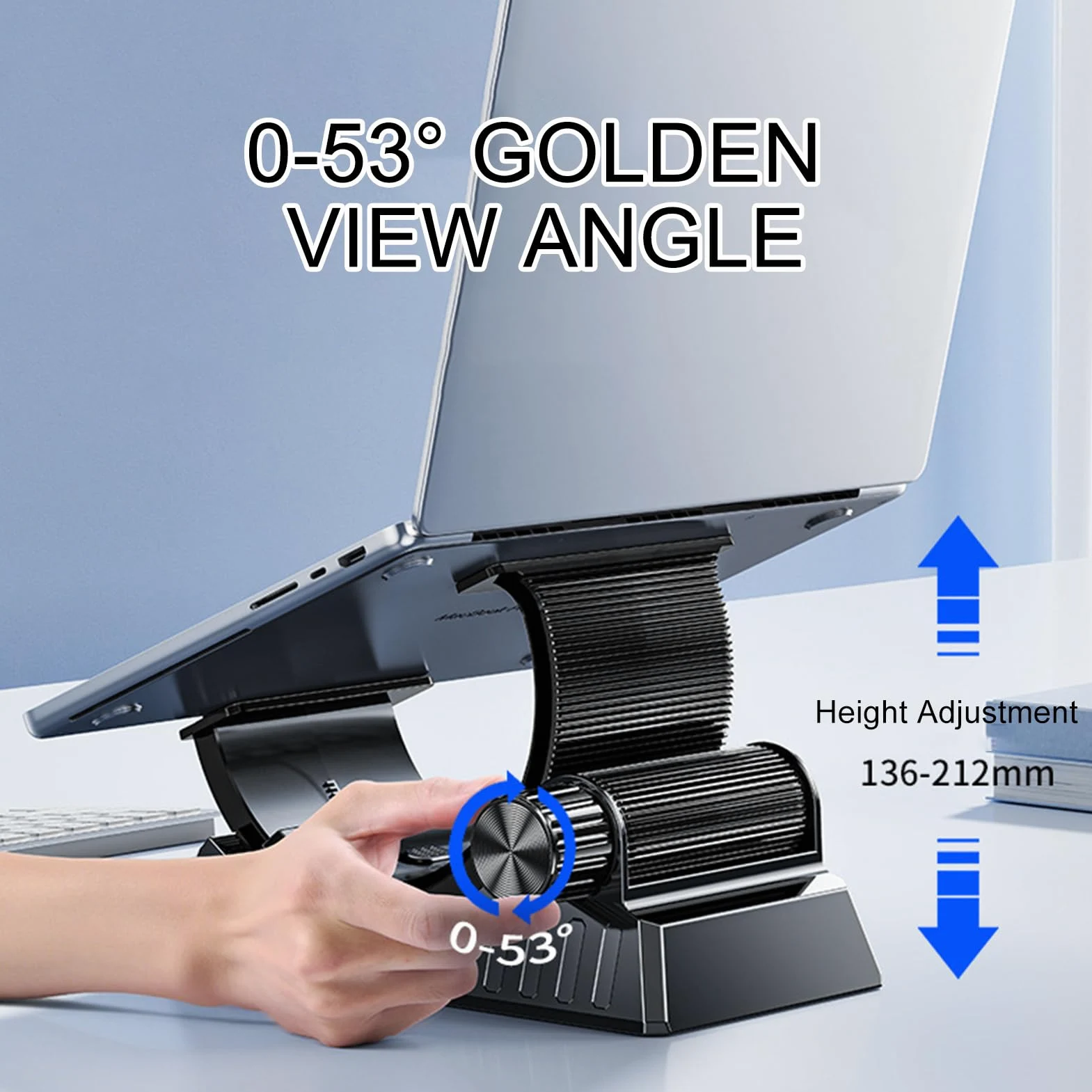 Base Di Supporto Per Alzare Il Laptop Supporto a Forma di C Regolabile e | Stand Per Computer E Portatili per Desktop Tablet Divano Auto Ufficio Casa e