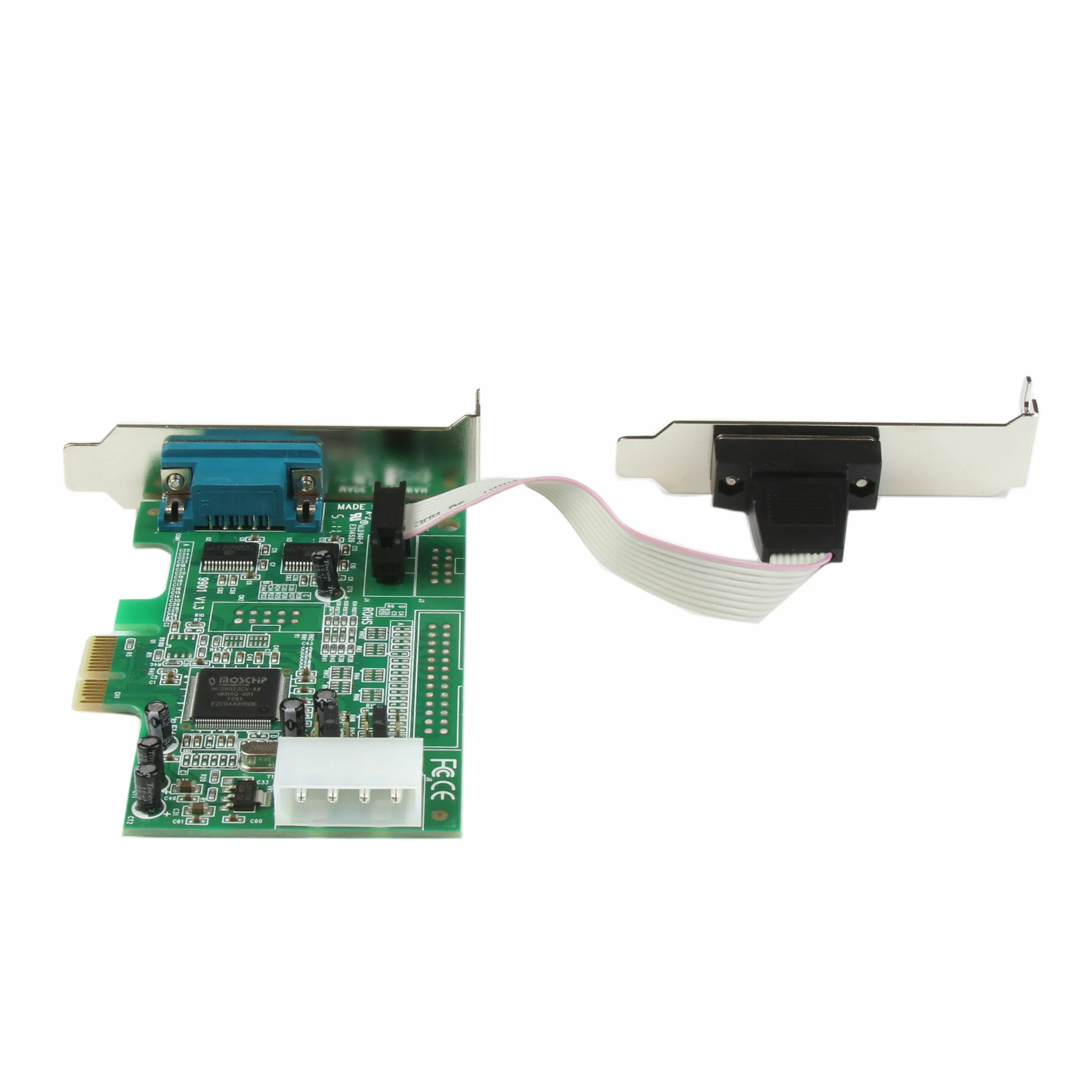 Startech.Com Scheda PCI Express Seriale Nativa Basso Profilo a 2 Porte Rs-232 con 16550 Uart