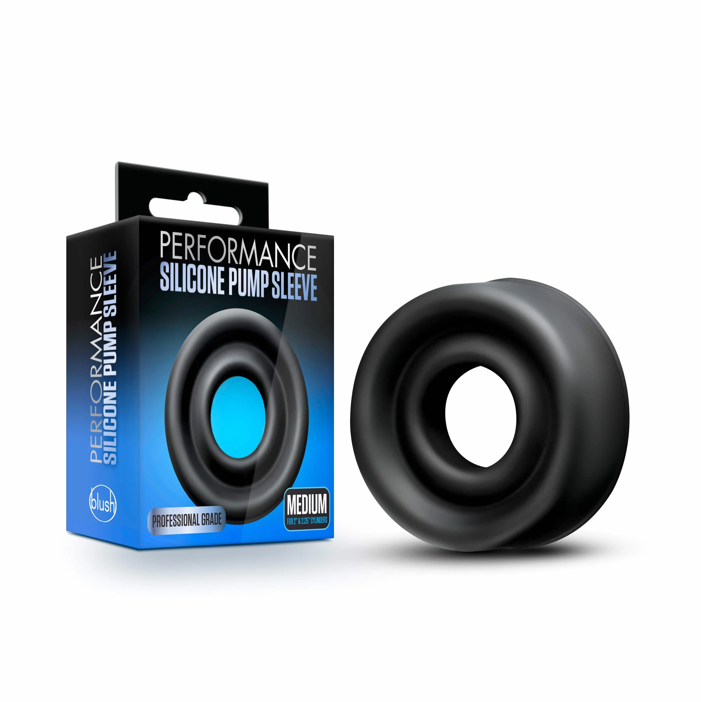 Blush Manicotto pompa silicone alte prestazioni Black 6,2 cm