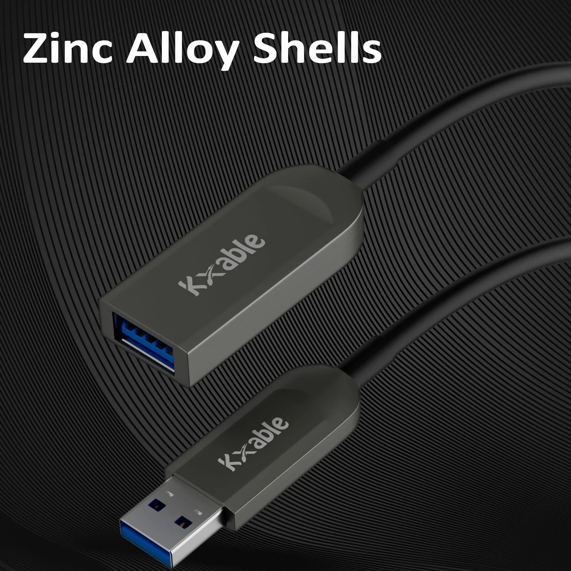 Kxable Cavo di prolunga USB 3.1 da 75 piedi, USB attivo ottico maschio a femmina, trasferimento dati ad alta velocità 10 Gbps, compatibile con USB 3.0 e USB 2.0