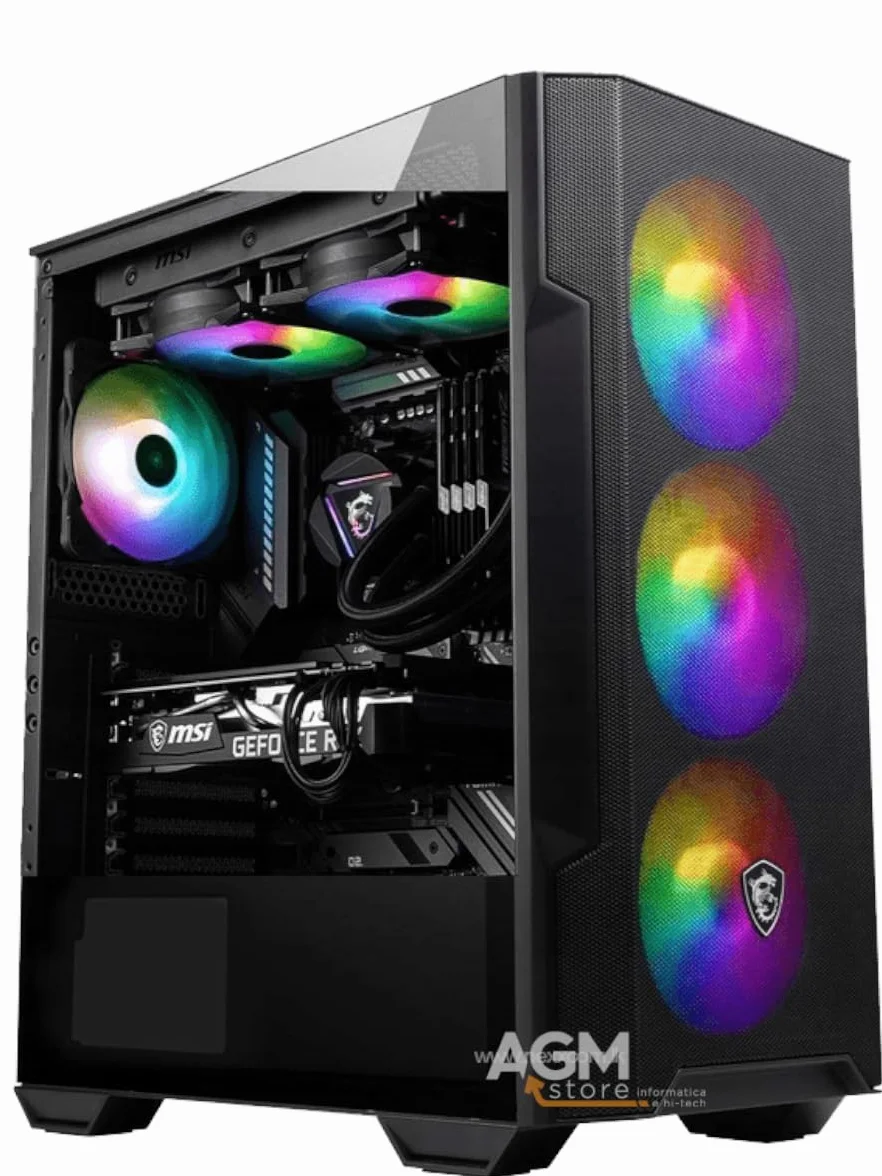 Generico Pc Desktop AGM Gaming i5 14400F / RTX 5060 8GB Gddr7 / RAM DDR5 16Gb 5600mhz / Ssd m2 1TB Nvme pci4 / 2.5G LAN/Windows 11 incluso