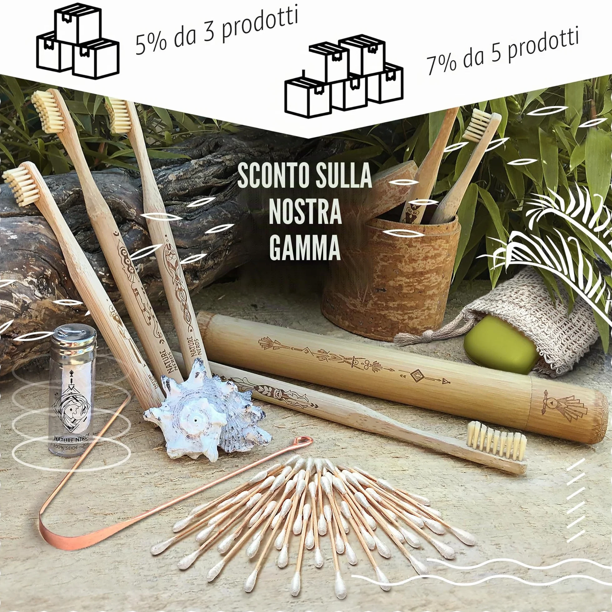 Nature Nerds filo interdentale cerato candelilla naturale vetro 30 m