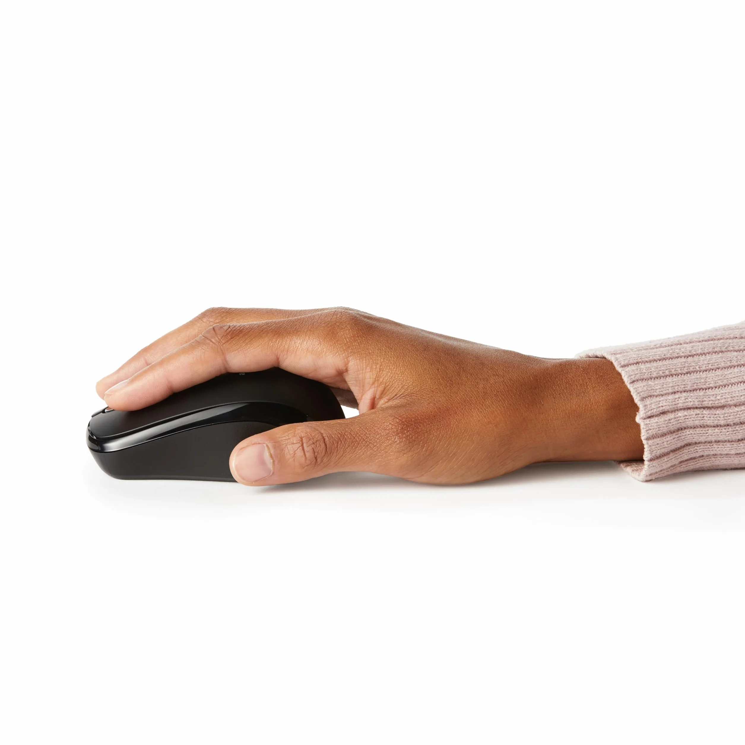 Amazon Basics Mysz Bezprzewodowa do Komputera z Mikroodbiornikiem, Czarna