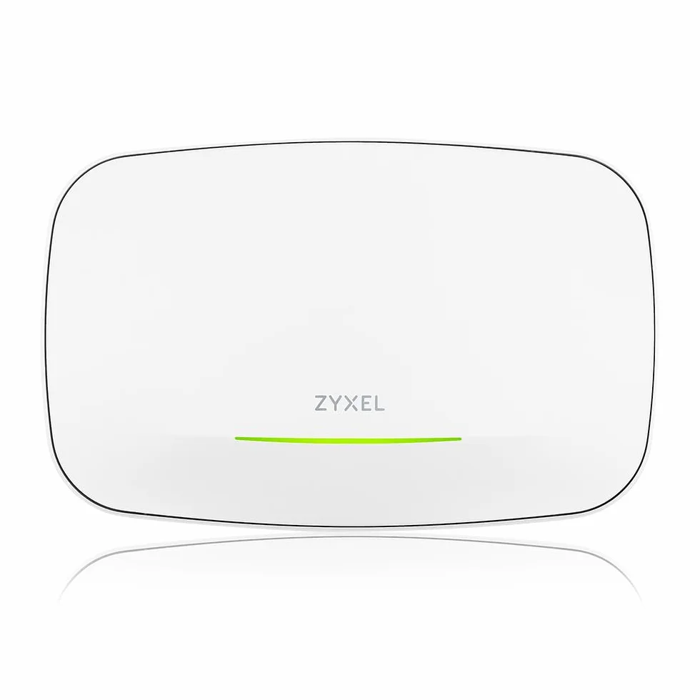 Zyxel WiFi 7 BE11000 Access Point PoE | 2 Porte Ethernet 2.5Gb | PoE+ | Triple Radio Livello Azendiale | Mesh | Gestione Cloud, App o Standalone | Alimentatore USB C (Non Incluso) [NWA130BE]