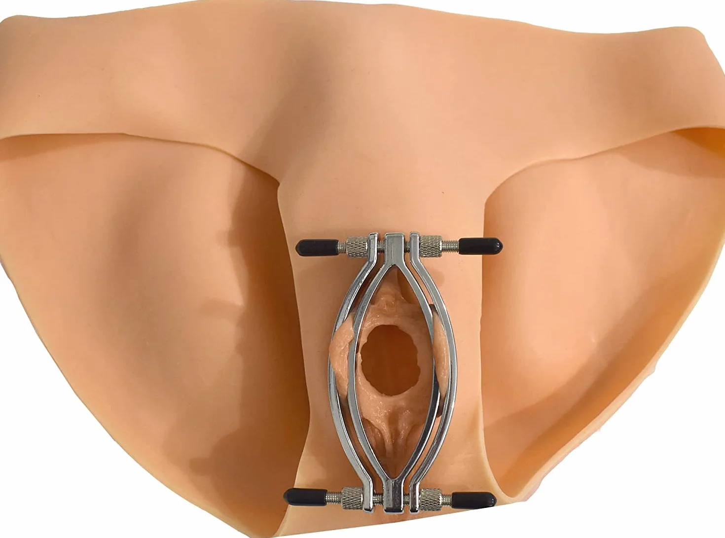 Divaricatore labbra regolabile in metallo – Pinza vaginale per donne BDSM, bordi arrotondati