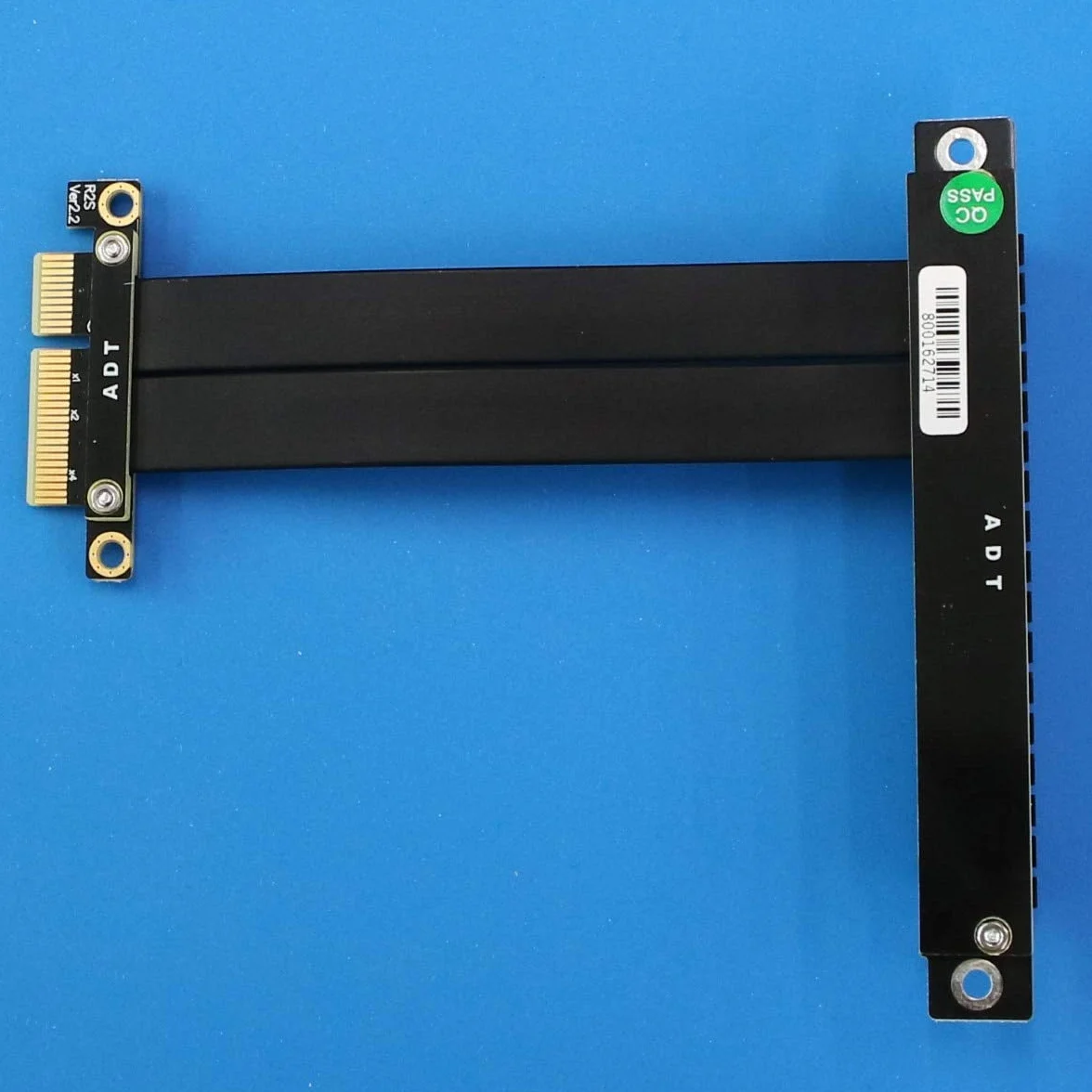 ADT-Link Estensione PCI-E x16 x4 Riser 16x 4x PCIe3.0 GTX1080Ti Grafica SSD RAID Card Extender Cavo di Conversione Ad Angolo 1U PCI- espresso (15CM)