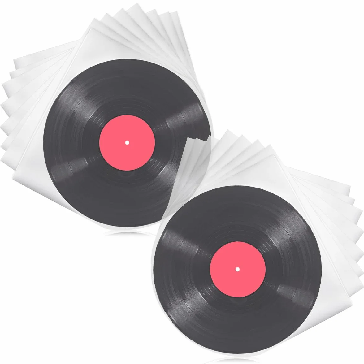 100 Pezzi Buste per Vinili 33 Giri,Buste Antistatiche per Vinili 33 Giri,Adatto per Dischi Vinile da 12 Pollici (100)
