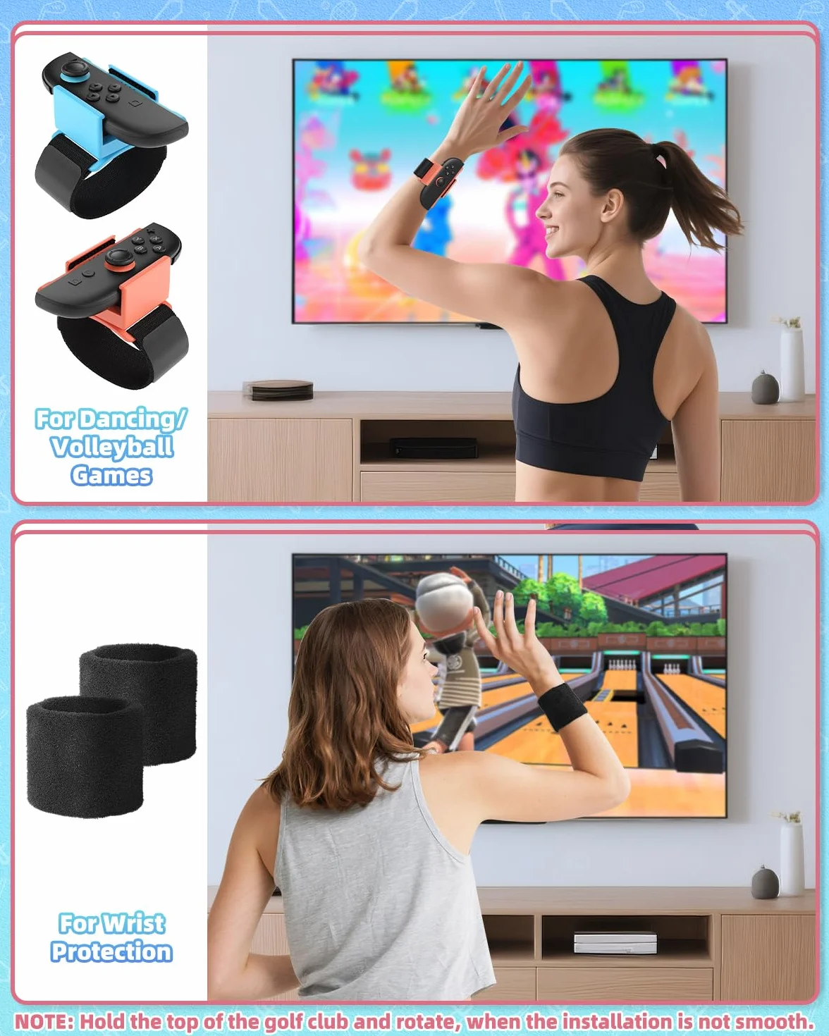 Set di accessori sportivi con stazione organizer per Nintendo Switch 2 (2025)/Switch/OLED, kit sportivo universale per feste in famiglia, Golf/Tennis/Danza/Spada/Calcio per Joycon e supporto