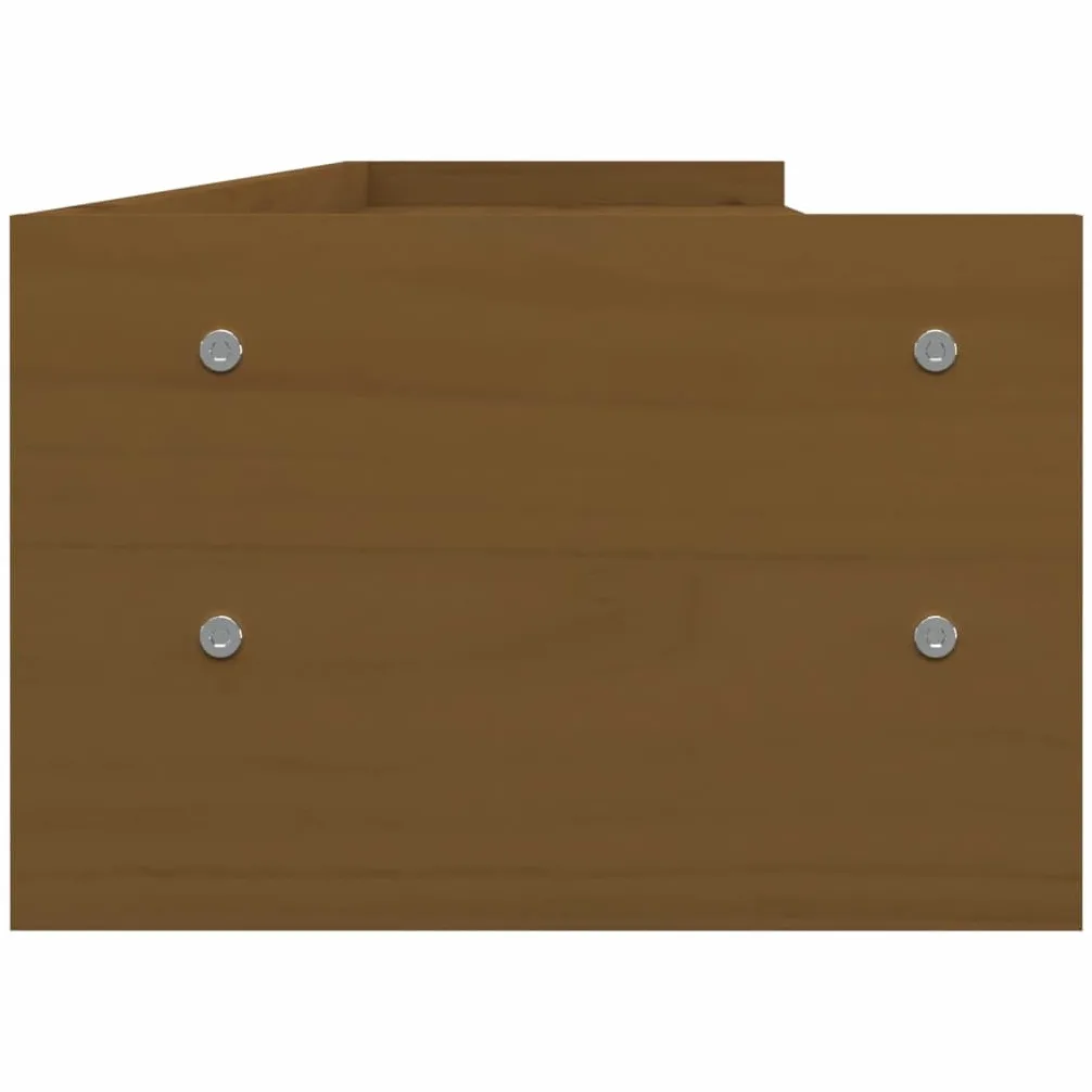 Supporto per monitor 100 x 24 x 16 cm in legno di pino solido marrone 02_0004477