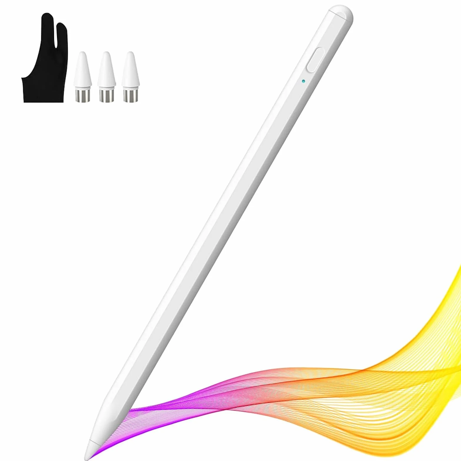 Penna Digitale Per Tablet Universale Compatibile Con IPad Iphone Samsung Lenovo Huawei Xiaomi Android Touch Screen Telefono Acer LG Chormebook, 1,5mm Superfine, Aspirazione Magnetica Stylus Pen