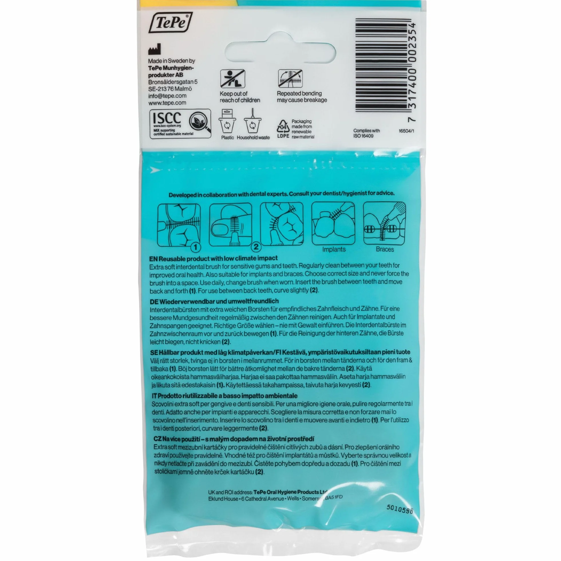 TePe Scovolino Extra Soft 0.7 mm ISO 4 8pz Giallo
