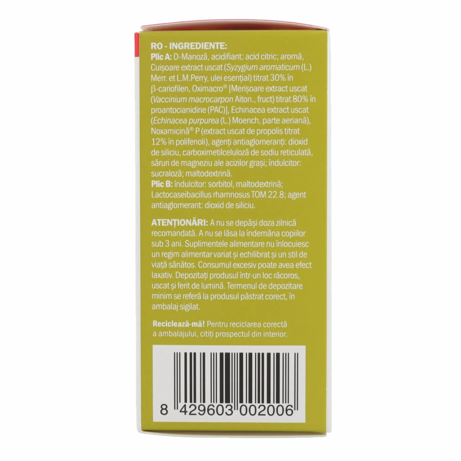Kistinox act probio 10 bustine Integratore vie urinarie L. rhamnosus D-Mannosio Cranberry Noxamicina β-Cariofillene Echinacea