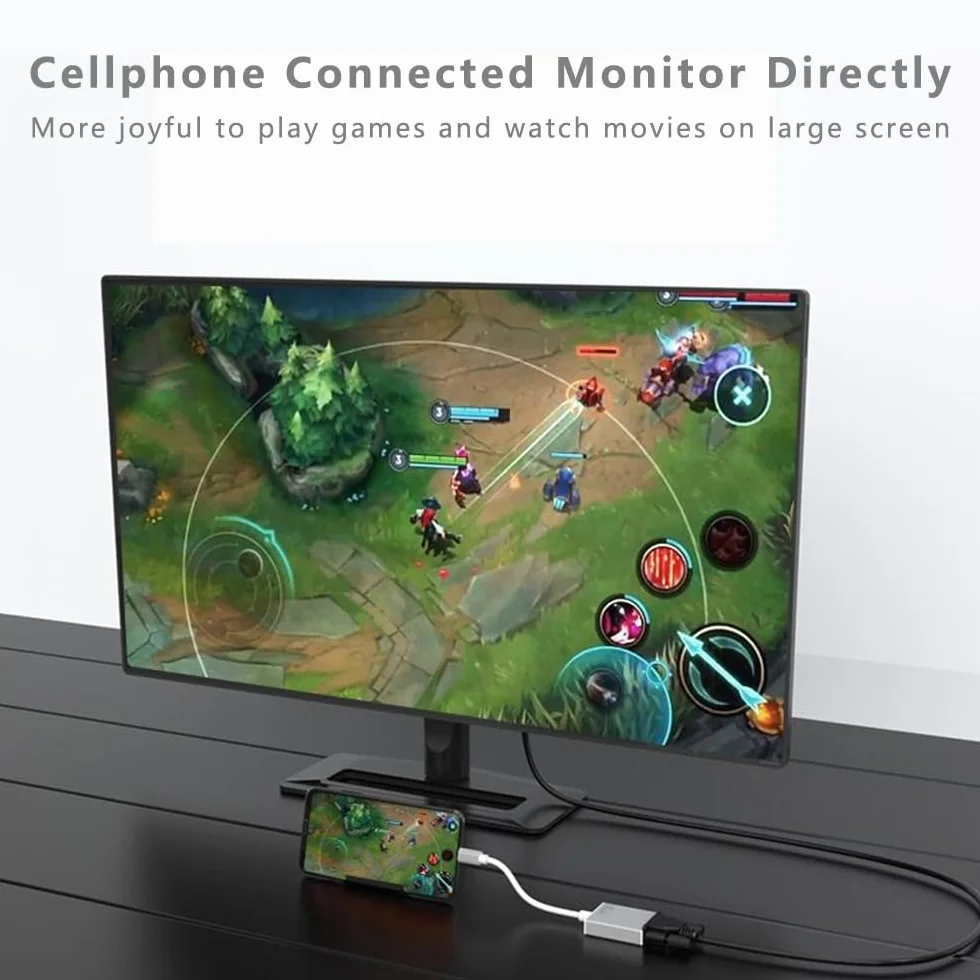 Adattatore USB C a SVGA Convertitore Thunderbolt 3 per MacBook Pro 2019/2018/2017 MacBook Air iPad Pro 2018 iPad Air 5/4 Samsung Galaxy S10/S9
